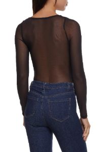 Ruched Mesh Bodysuit sold by Rainbow