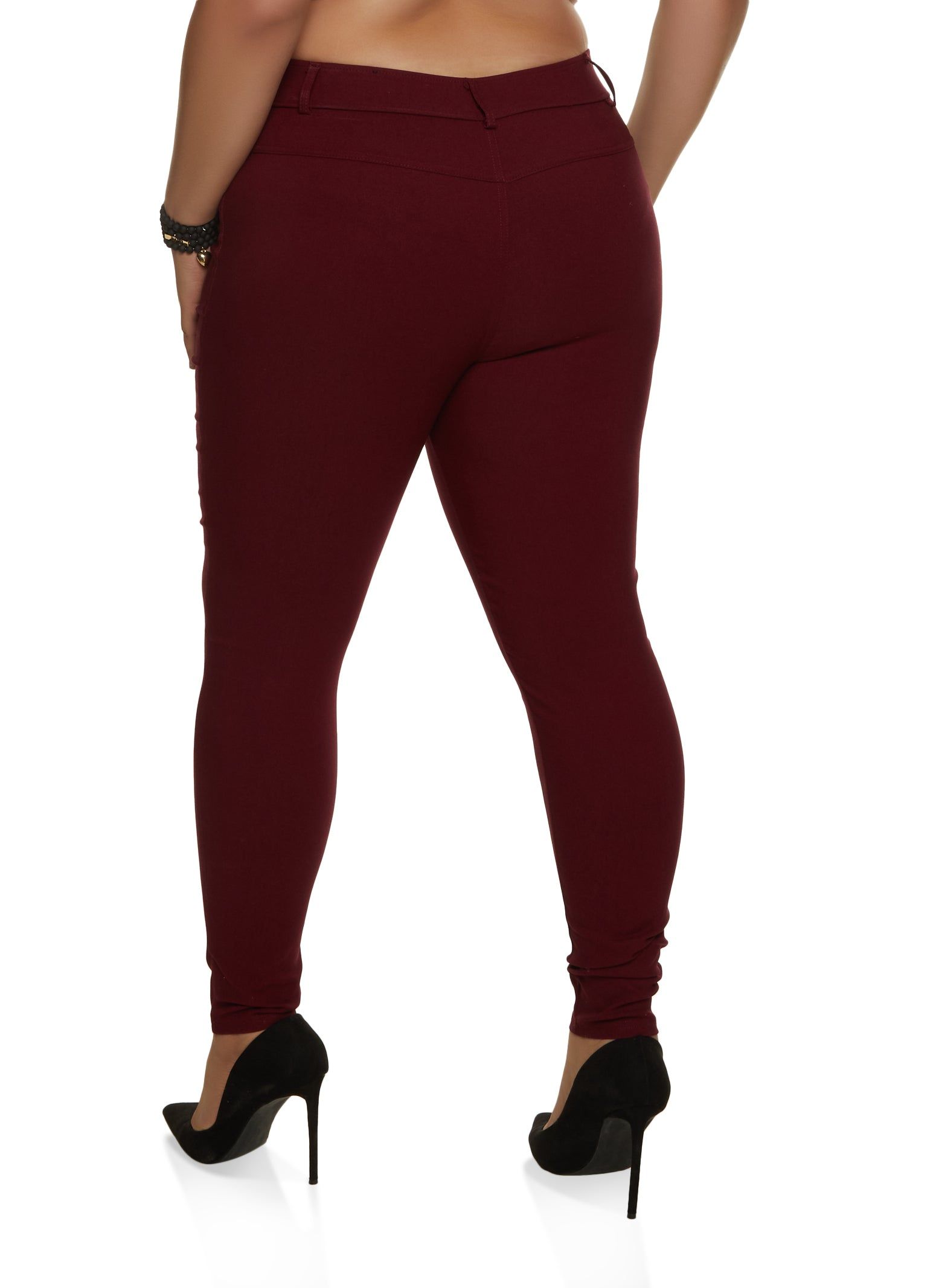 Plus Size Zip Detail Hyperstretch Pants sold by Rainbow product image thumbnail 2