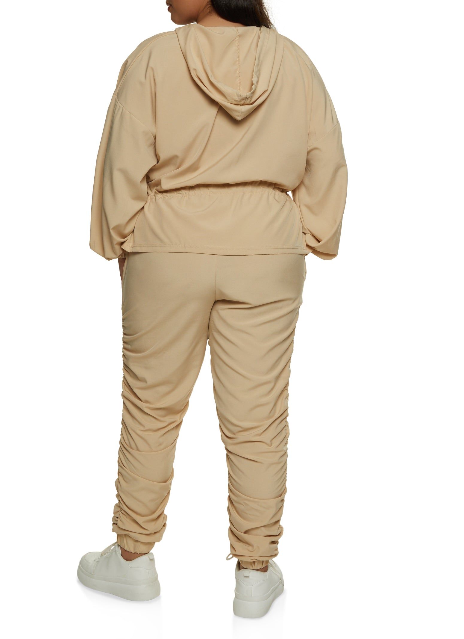 Plus Size Peplum Windbreaker Jacket sold by Rainbow product image thumbnail 2