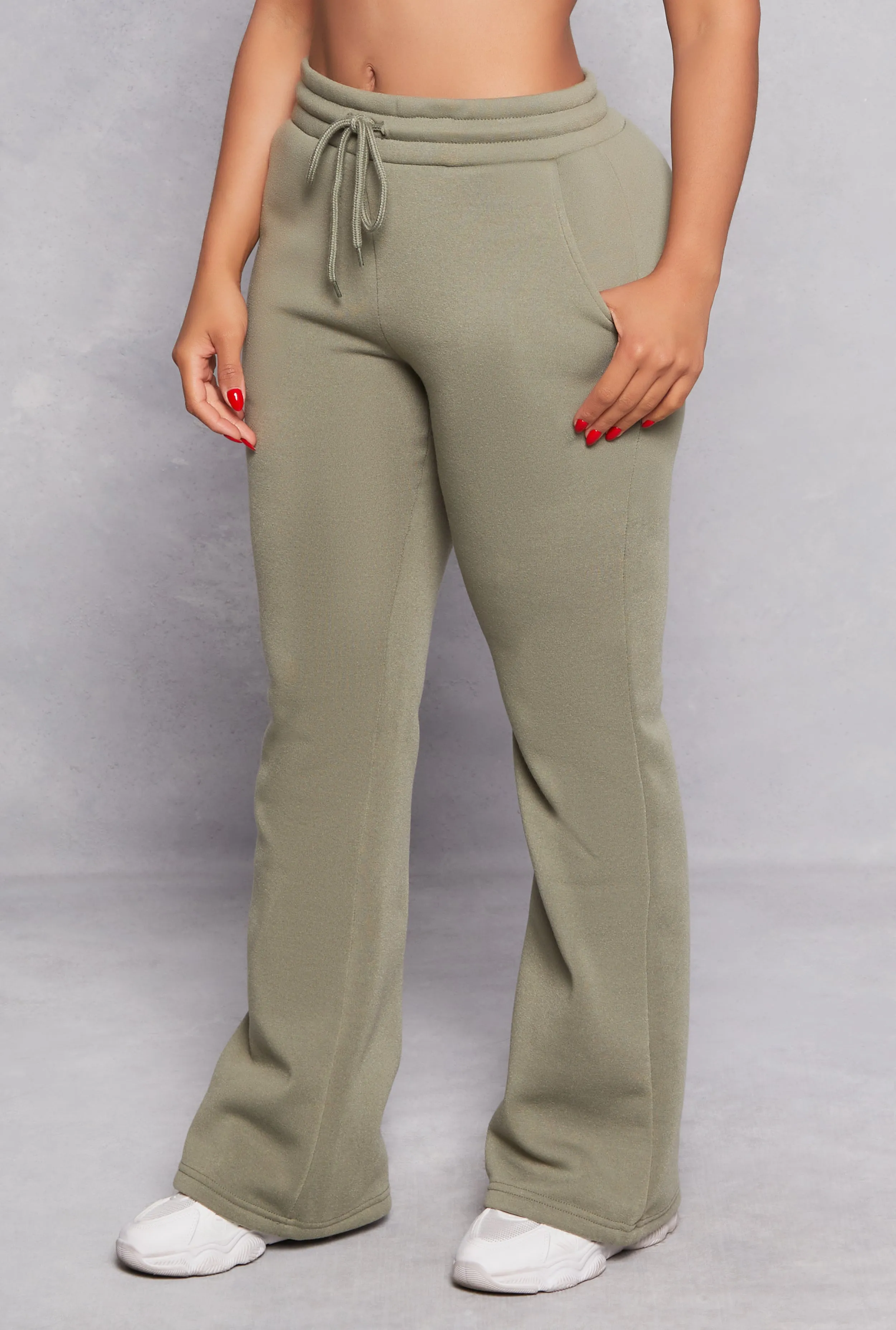 Fleece Lined Boot Cut Sweatpants sold by Rainbow product image thumbnail 2