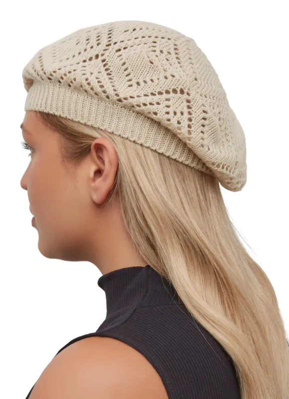 Heart Knitted Beret sold by Rainbow