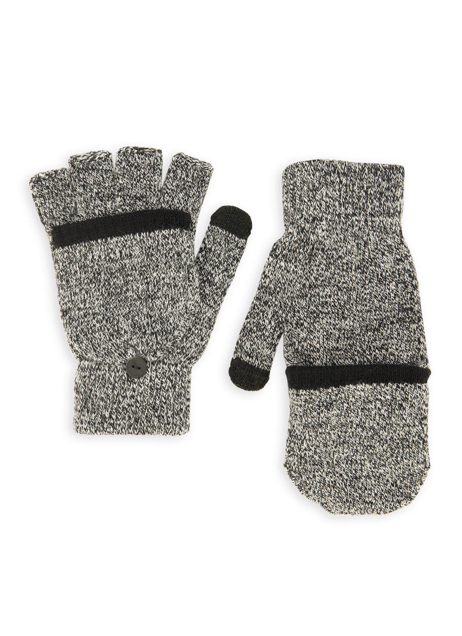 Button Detail Flip Top Gloves sold by Rainbow