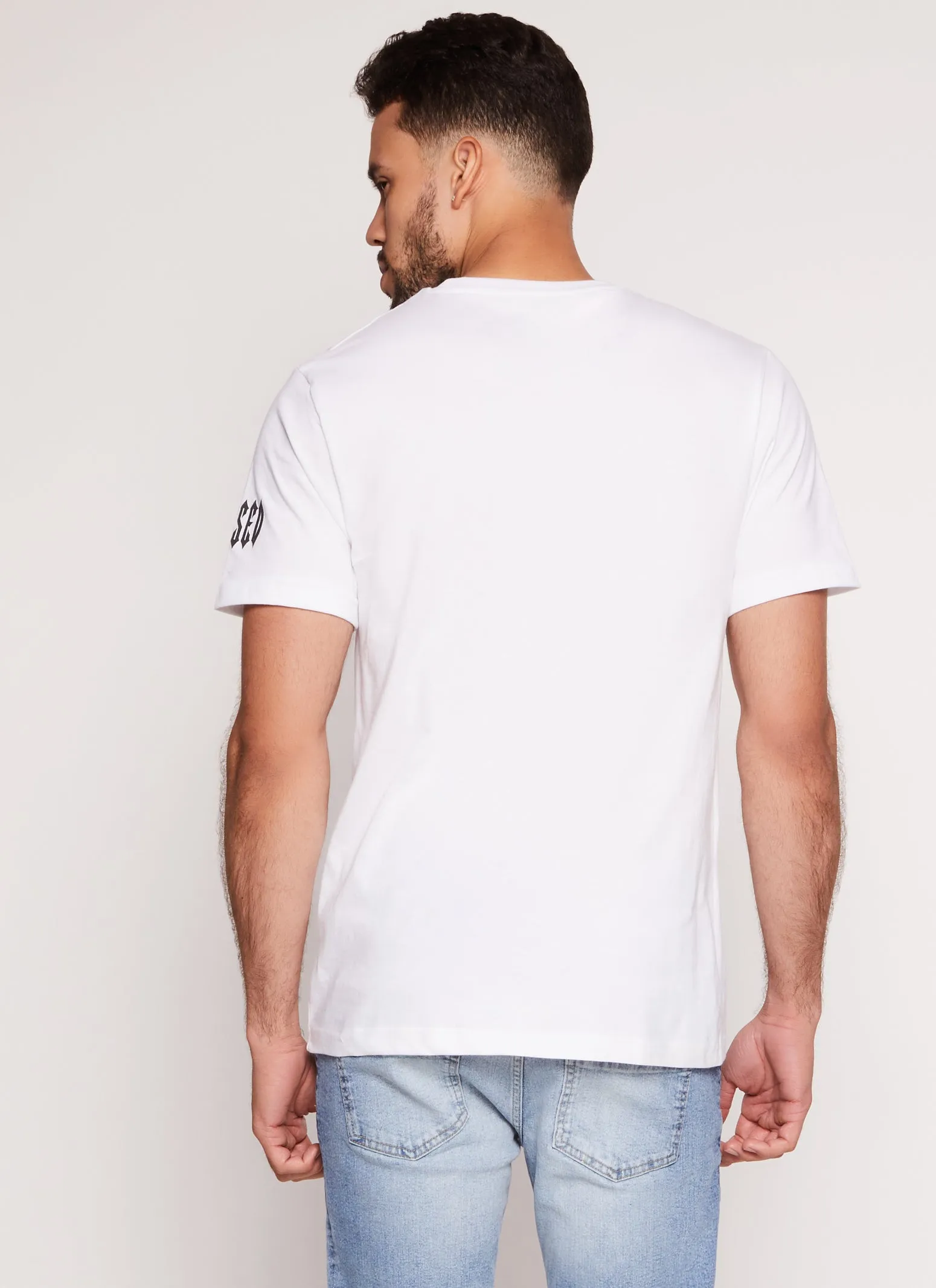 Mens Blessed Short Sleeve Graphic Tee sold by Rainbow product image thumbnail 3