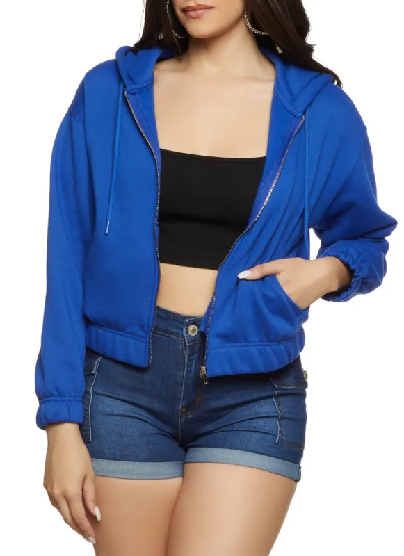 Iris Fleece Zip Front Hoodie sold by Rainbow