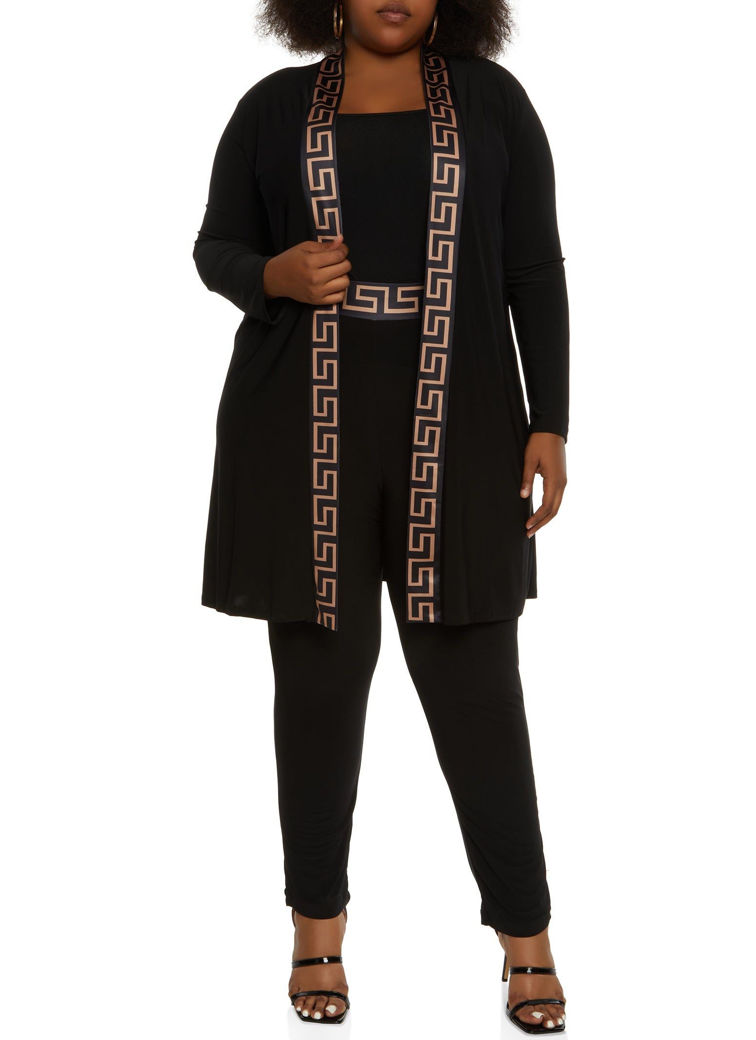 Plus Size Greek Key Trim Duster sold by Rainbow product image thumbnail 2