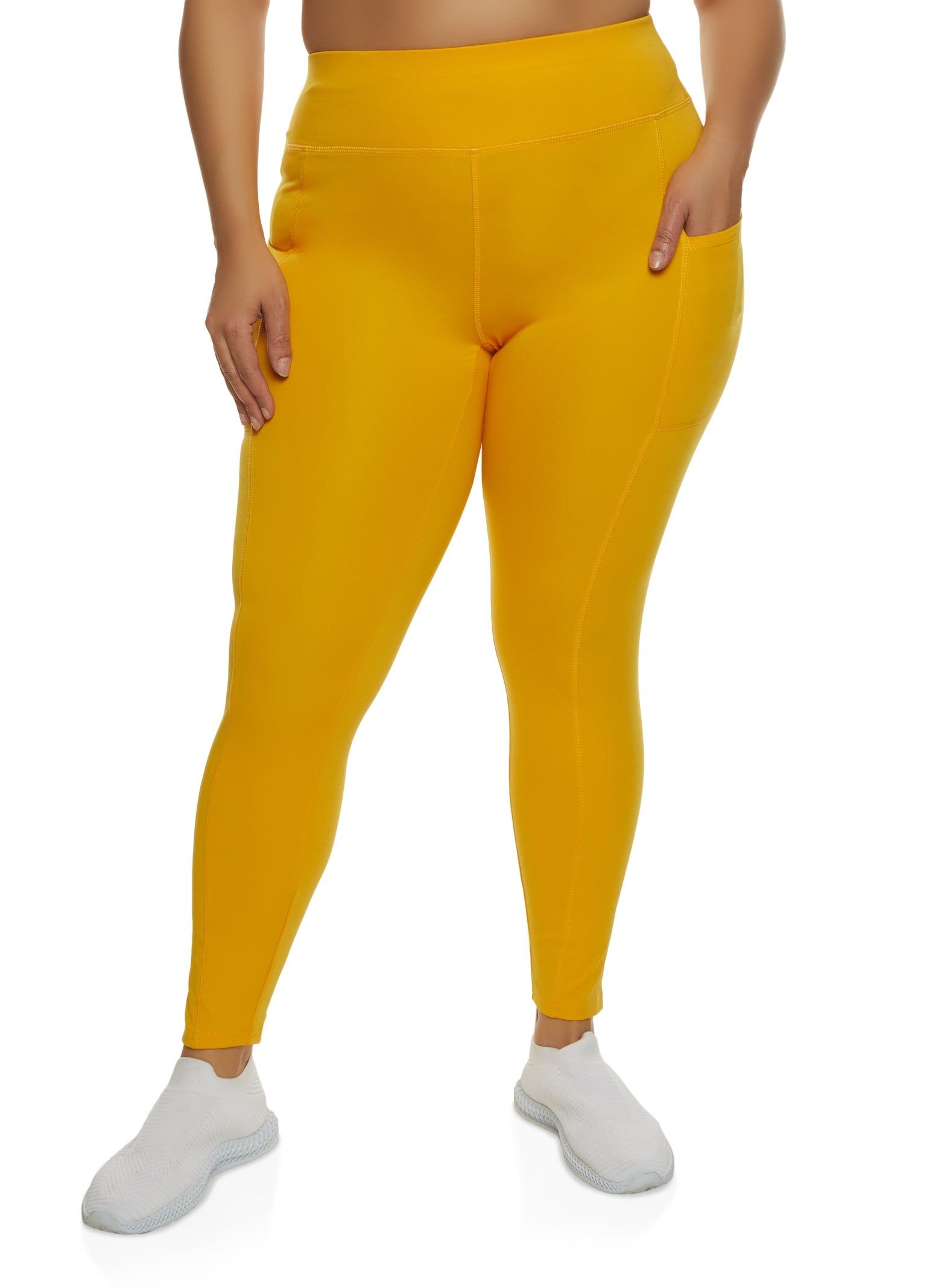 Plus Size Cell Phone Pocket Leggings sold by Rainbow