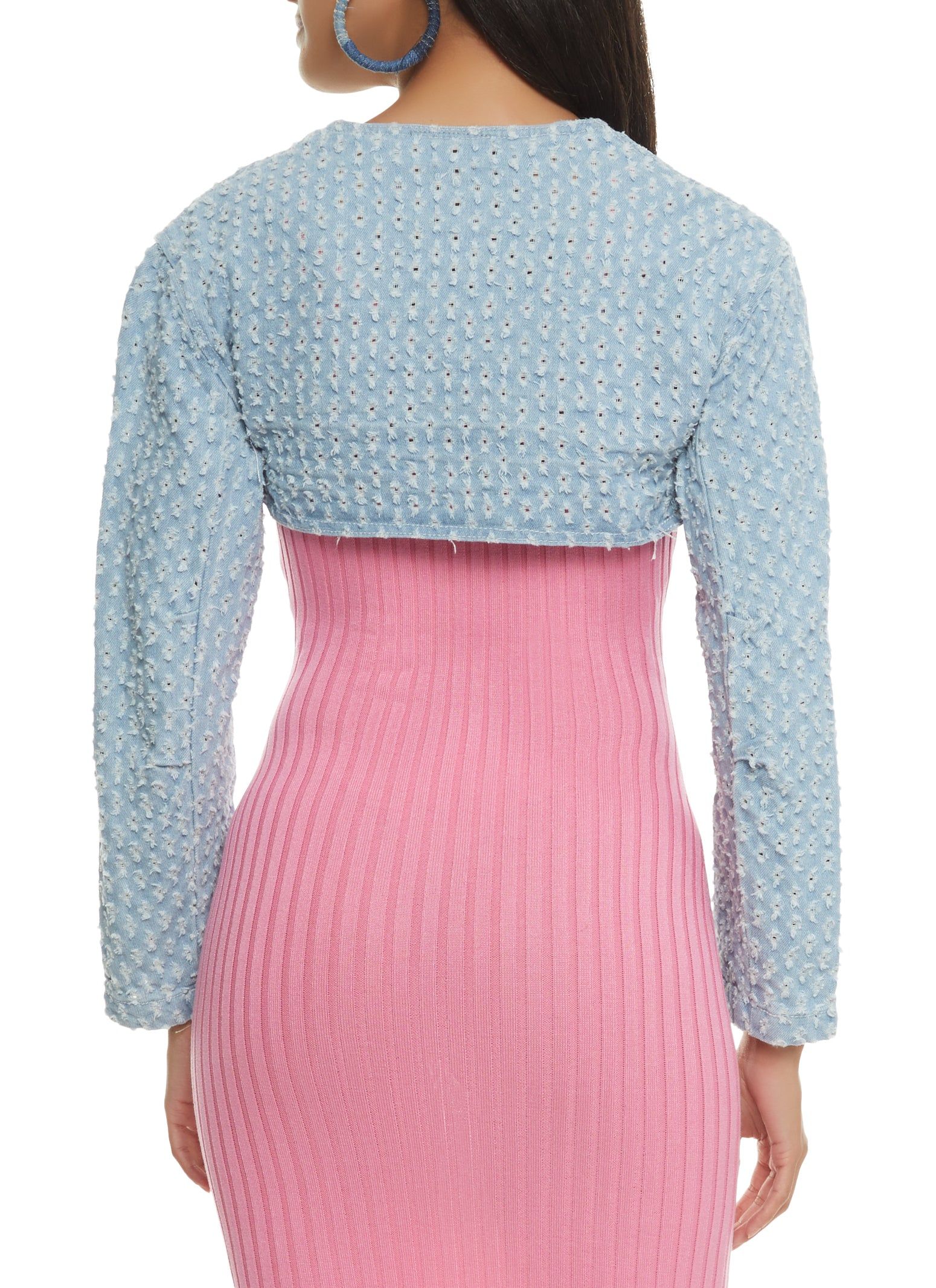 Distressed Denim Bolero Jacket sold by Rainbow product image thumbnail 2