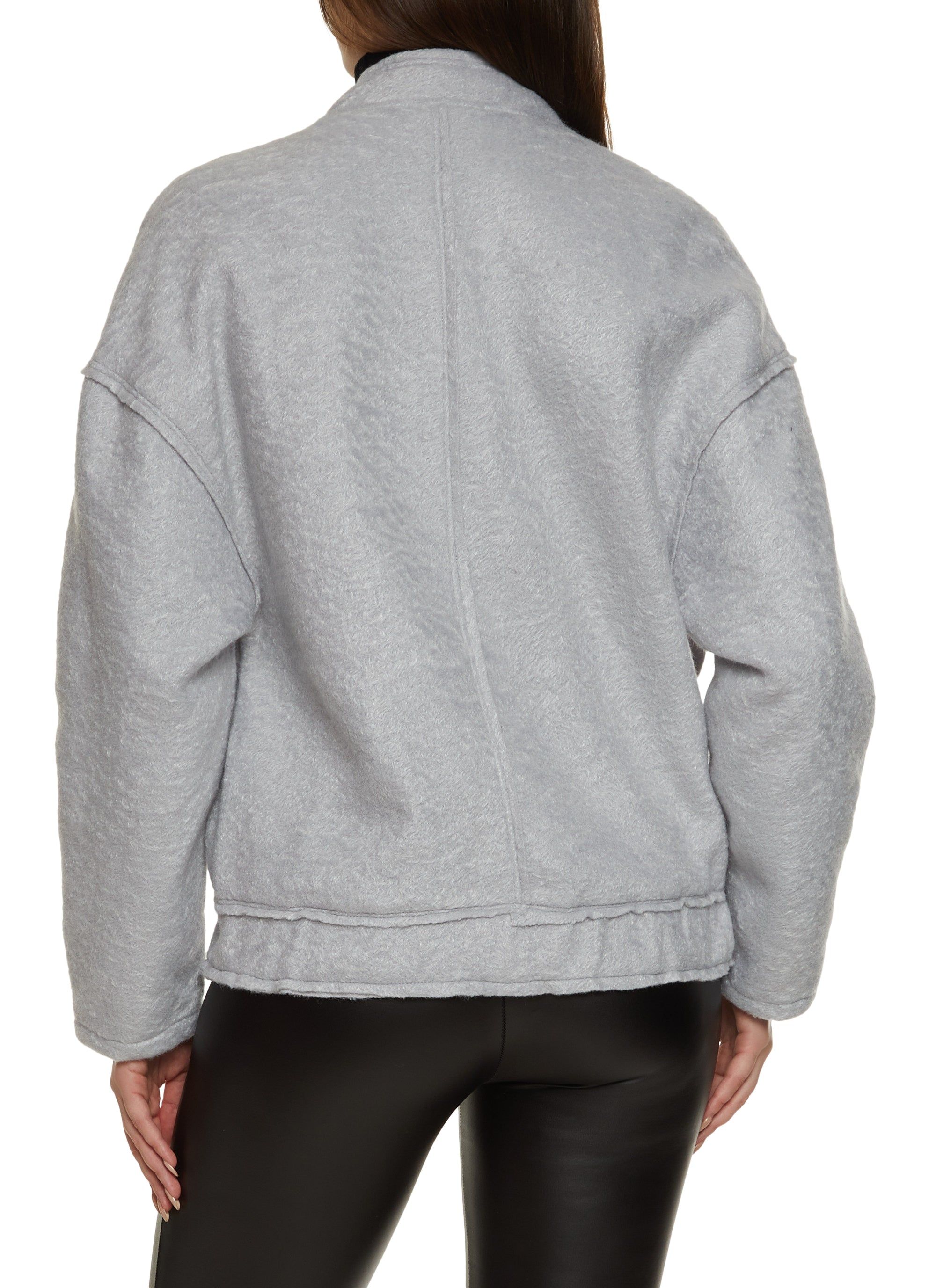 Faux Wool Bomber Jacket sold by Rainbow product image thumbnail 3