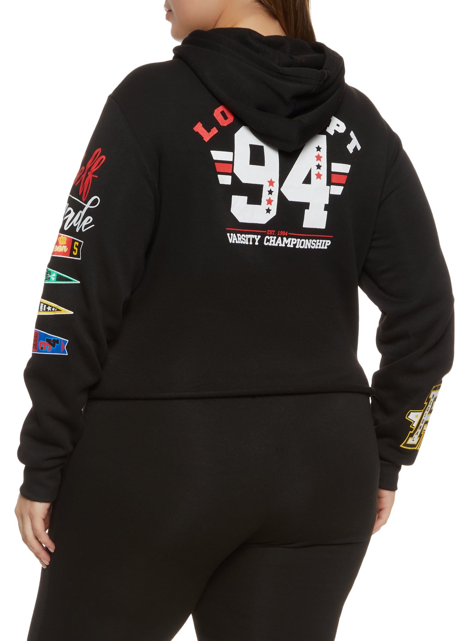 Plus Size Slashed Graphic Print Pullover Hoodie sold by Rainbow product image thumbnail 3