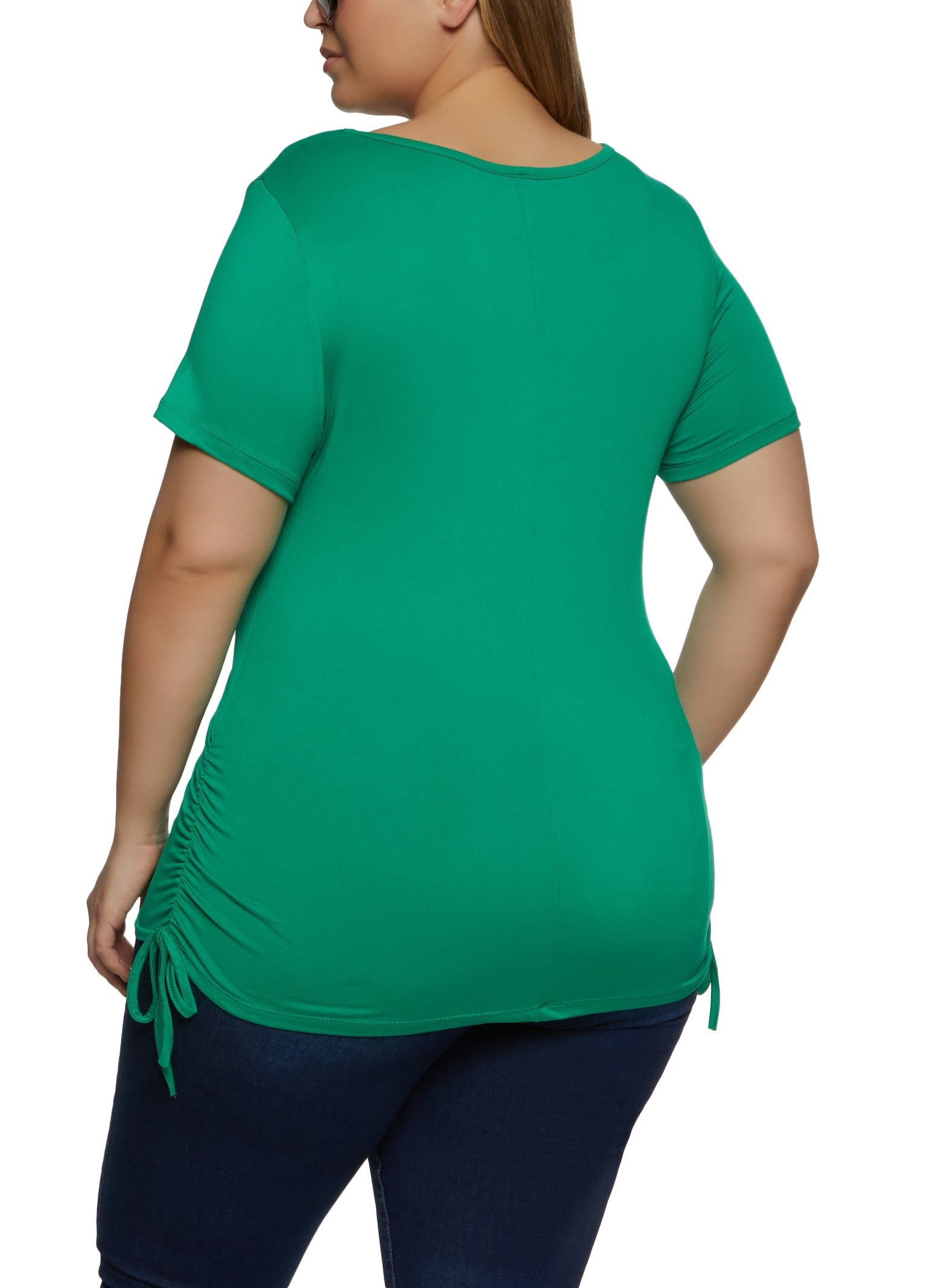 Plus Size Ruched Side Queen Embellished Graphic Top sold by Rainbow product image thumbnail 2