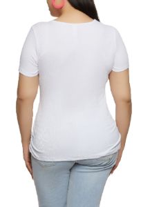 Plus Size With God All Things Embossed Rhinestone Graphic Tee sold by Rainbow