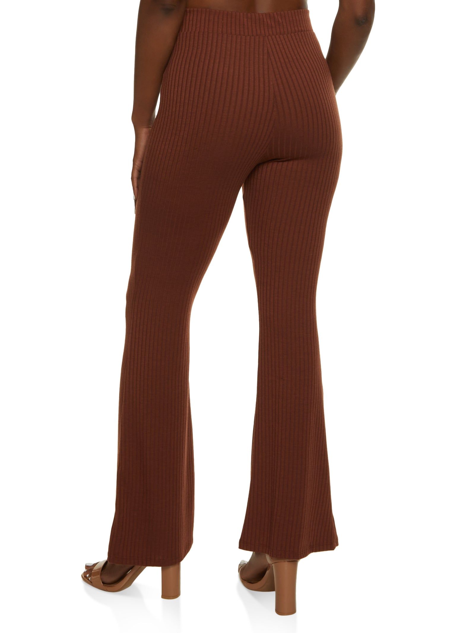 Ribbed Knit Flare Leg Pants sold by Rainbow product image thumbnail 2