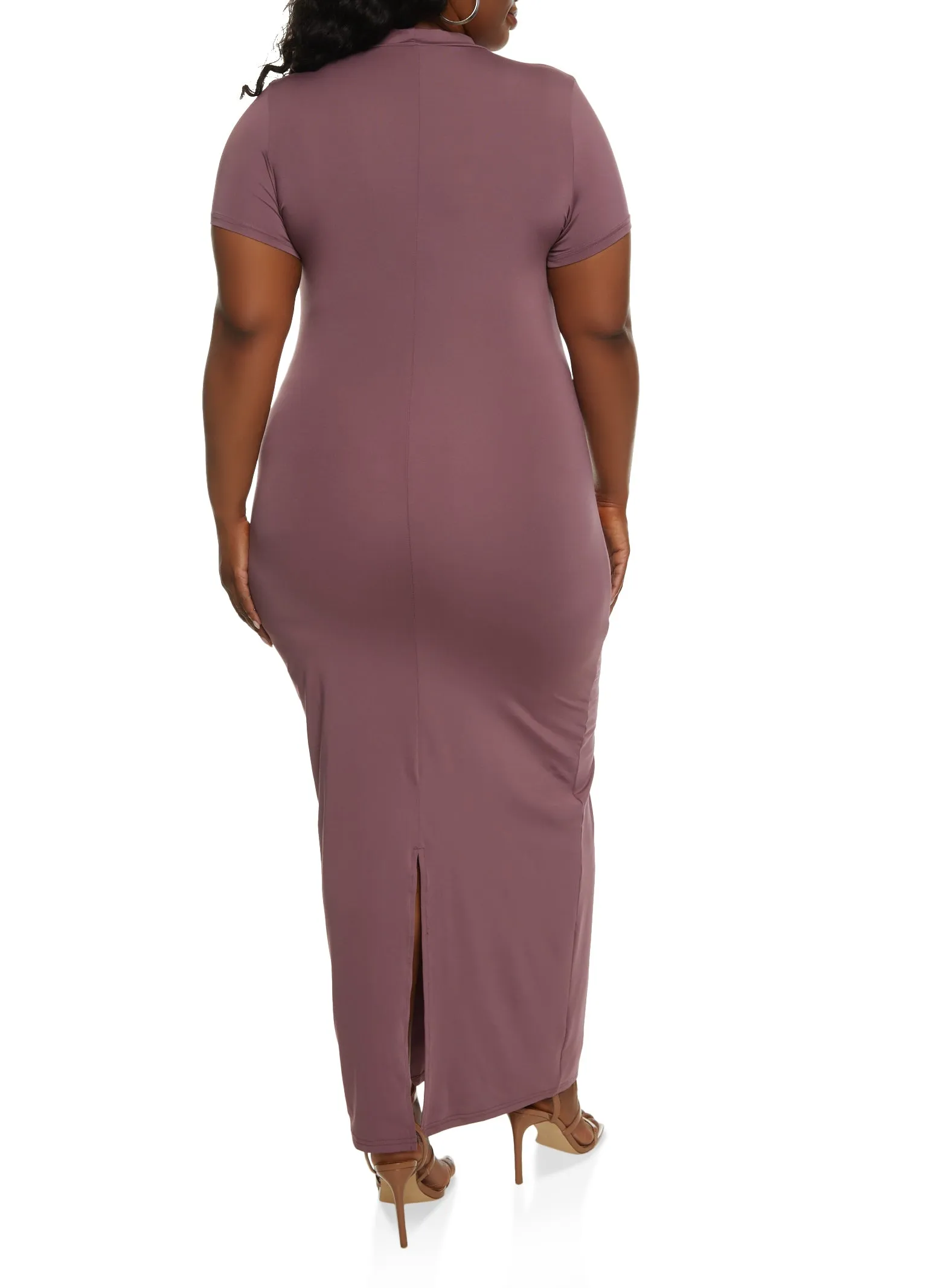 Plus Size Basic T Shirt Maxi Dress sold by Rainbow product image thumbnail 3