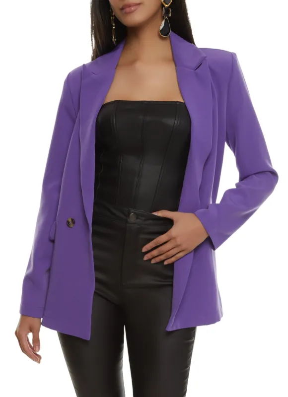 Pocket Detail Two Button Blazer sold by Rainbow