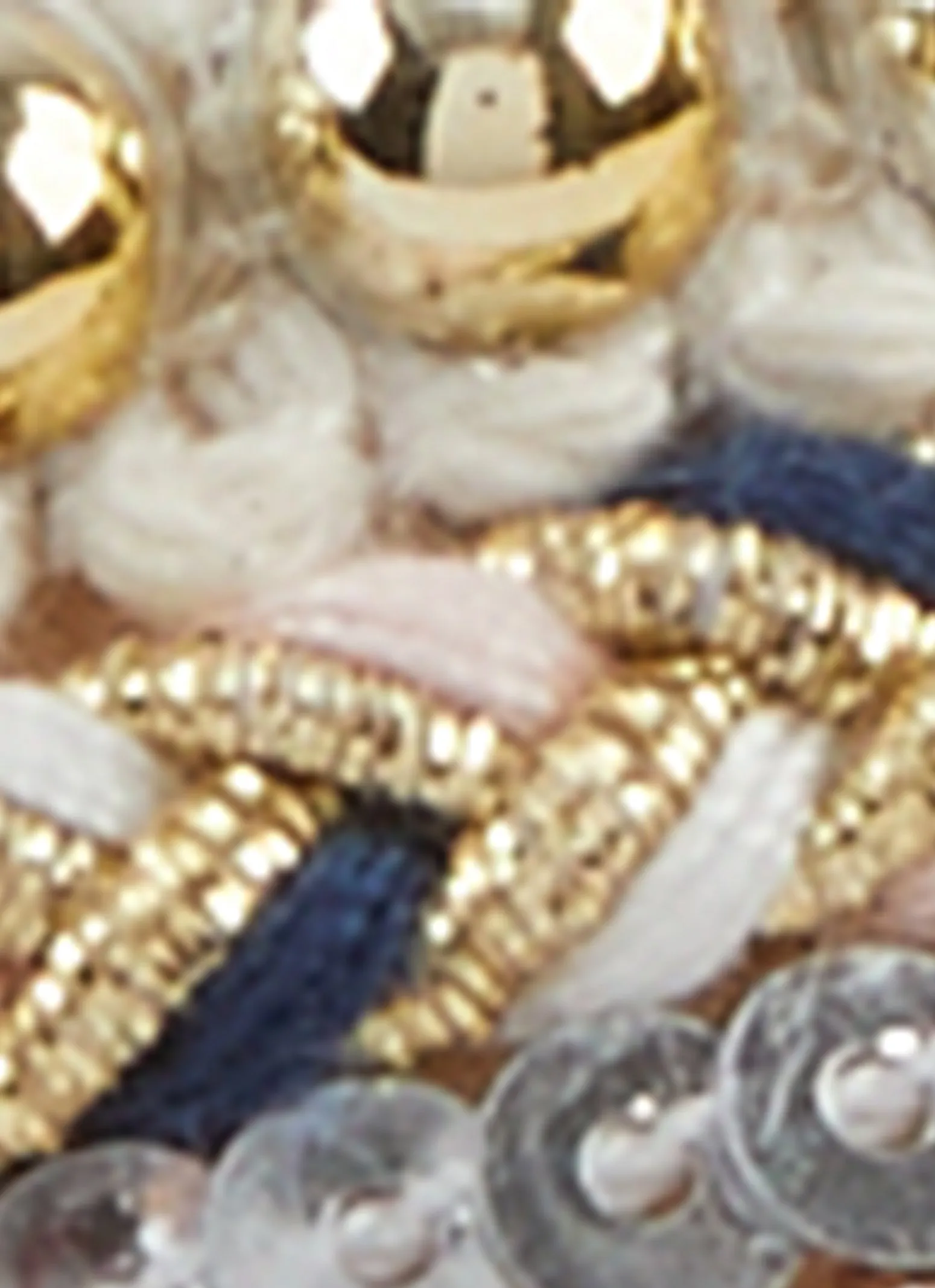 Studded Embroidered Sequin Cut Out Band Slide Sandals sold by Rainbow product image thumbnail 4