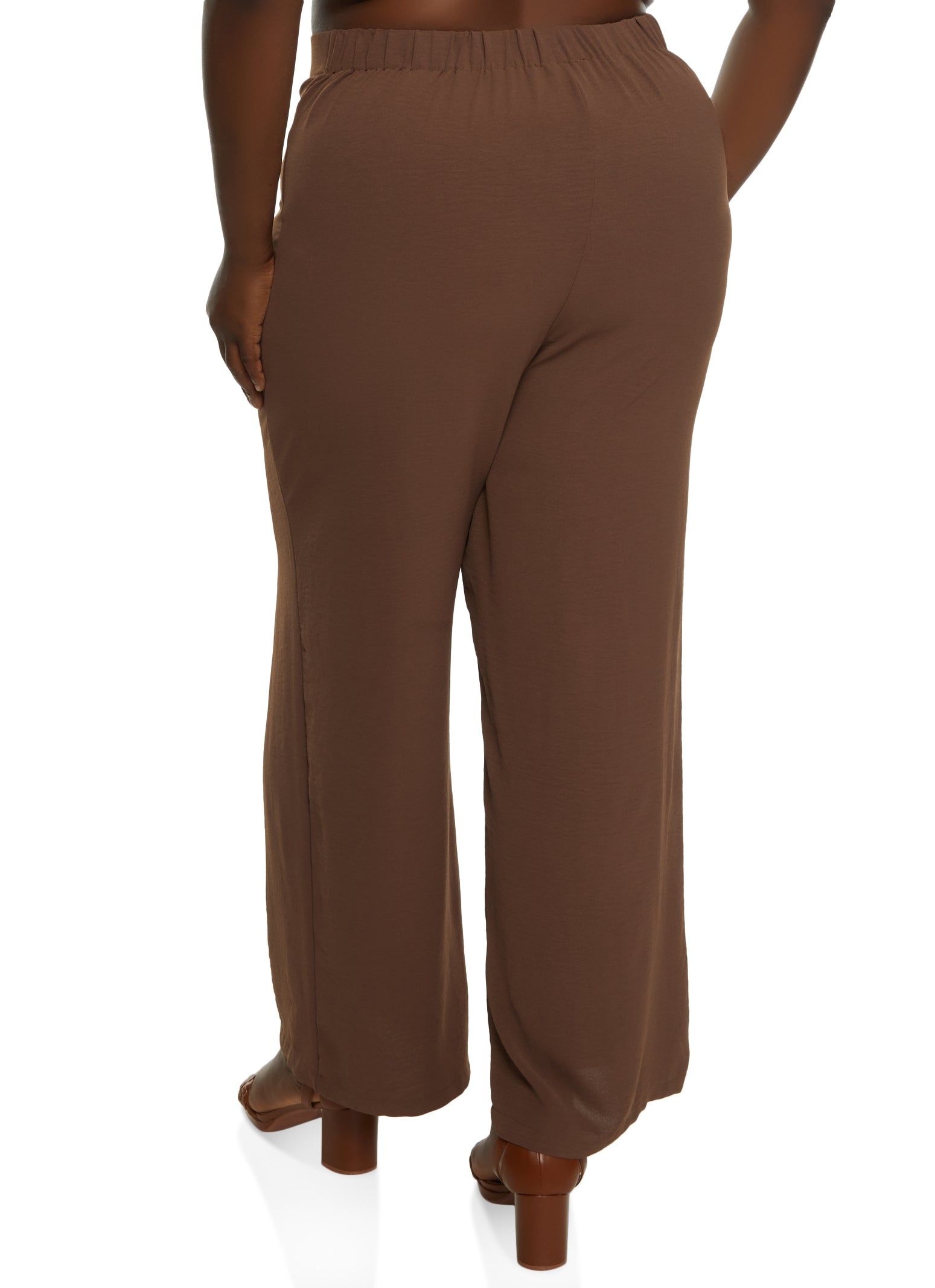 Plus Size High Waisted Wide Leg Pants sold by Rainbow product image thumbnail 2