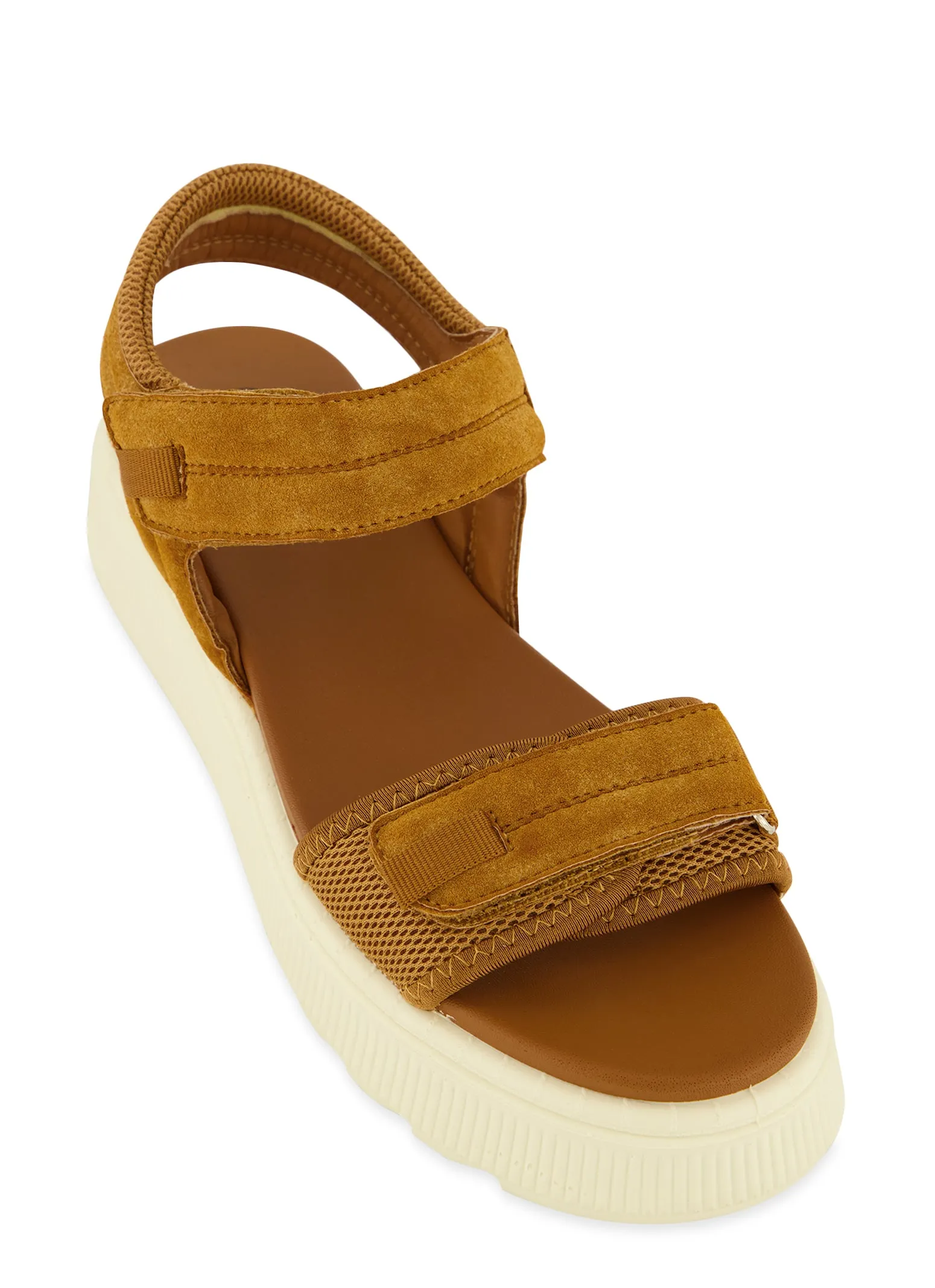 Velcro Band Ankle Strap Platform Sandals sold by Rainbow