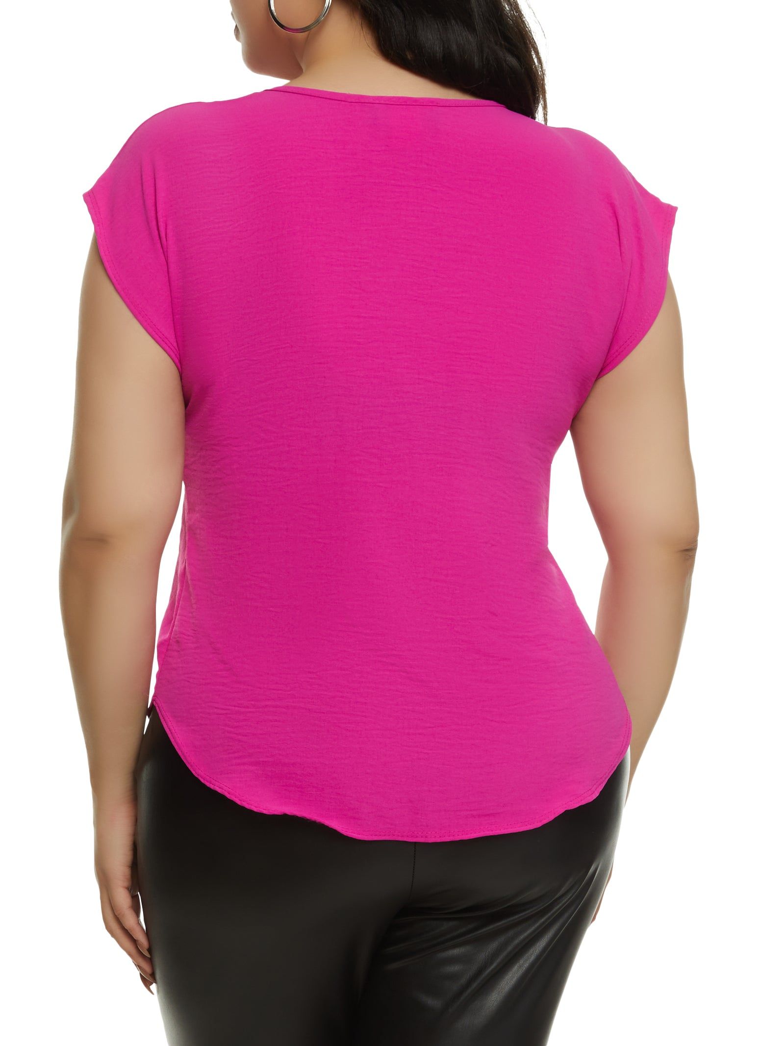 Plus Size Airy Crepe Knit Blouse sold by Rainbow product image thumbnail 2