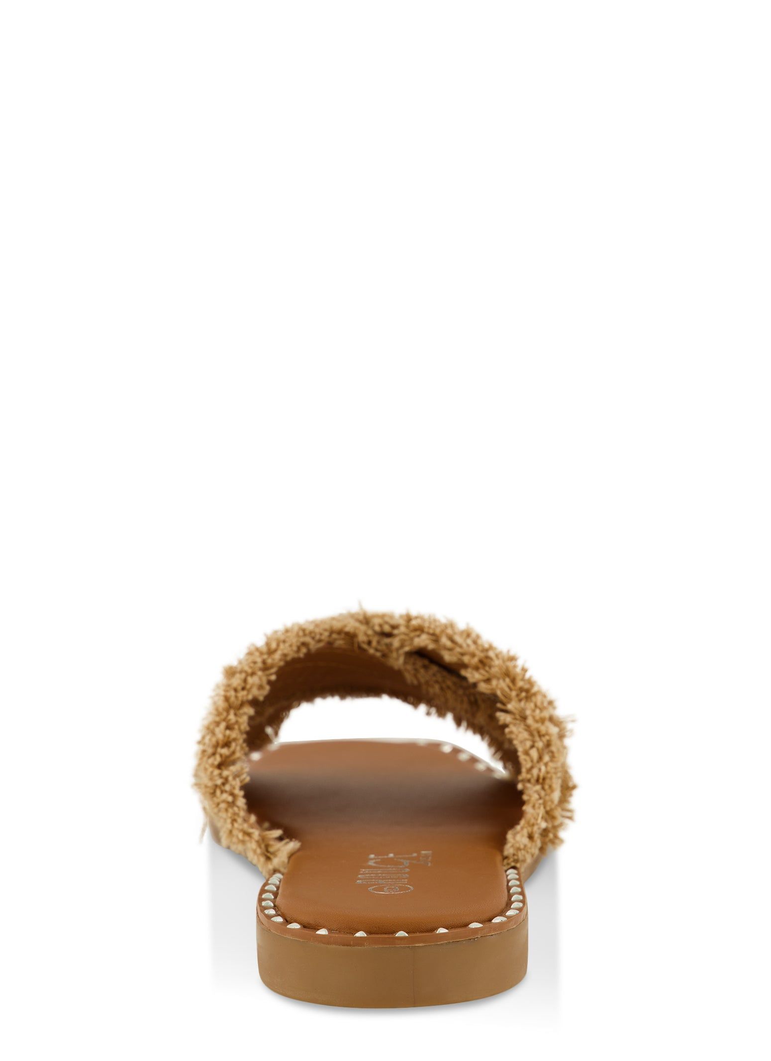Rhinestone Frayed Criss Cross Slide Sandals sold by Rainbow product image thumbnail 3