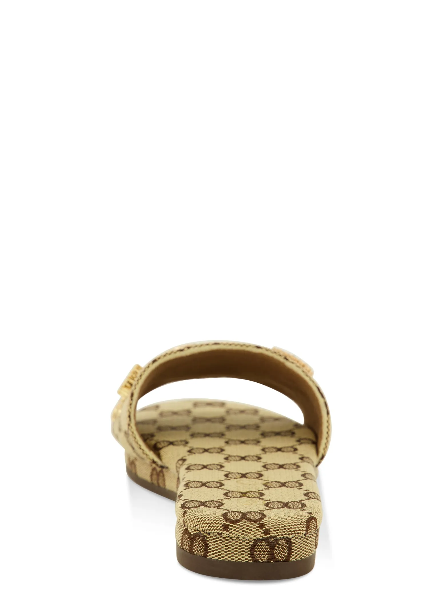 Rhinestone Faux Pearl Embellished Slide Sandals sold by Rainbow product image thumbnail 3