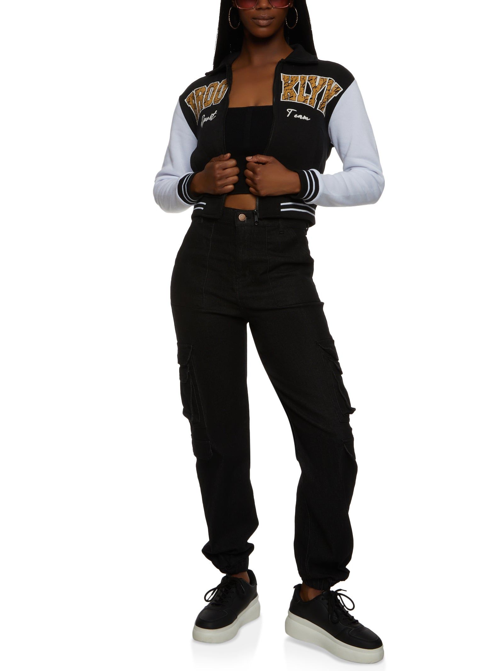 Brooklyn Zip Front Varsity Jacket sold by Rainbow product image thumbnail 2