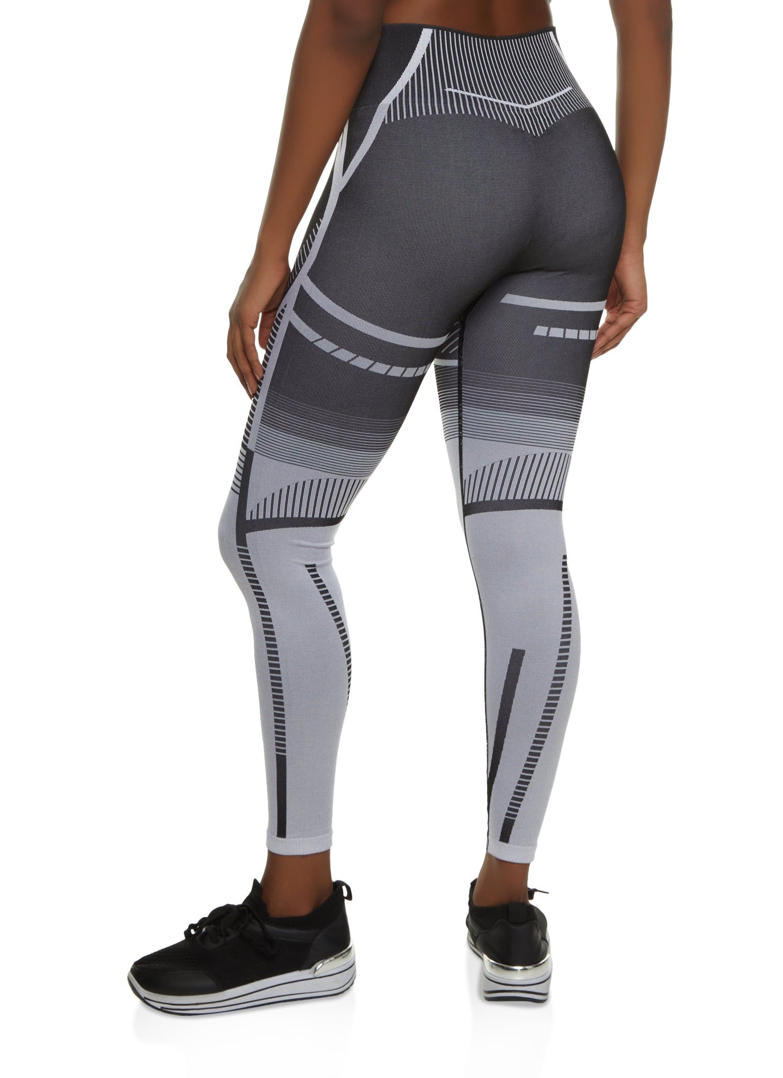 High Waist Seamless Geometric Leggings sold by Rainbow product image thumbnail 2