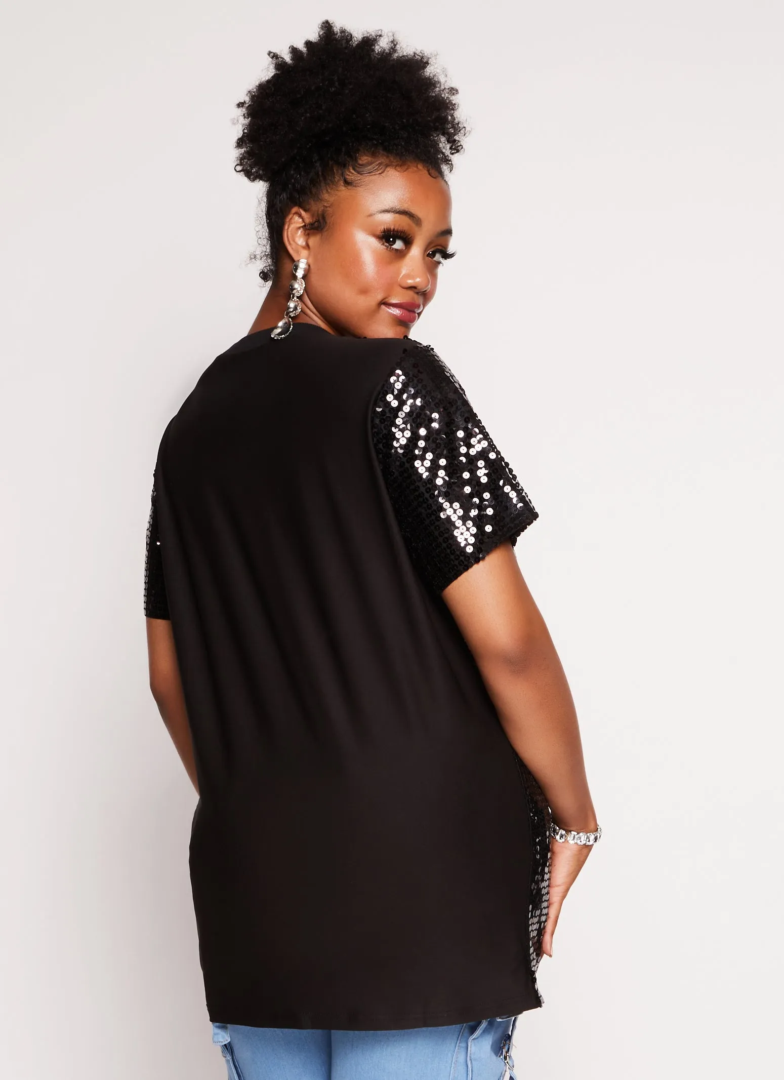 Plus Size Its My Birthday Sequin Graphic Tee sold by Rainbow product image thumbnail 3