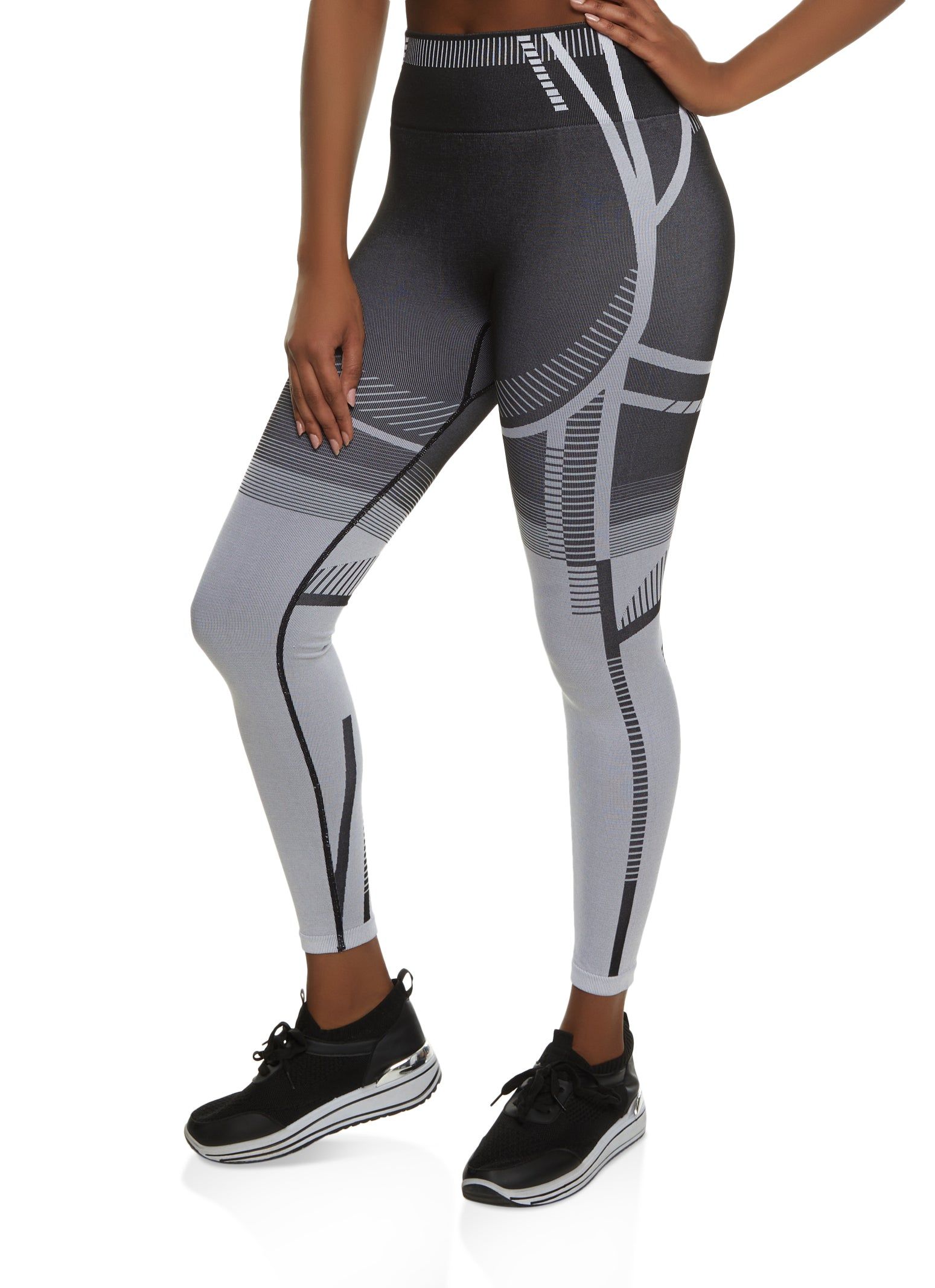 High Waist Seamless Geometric Leggings sold by Rainbow