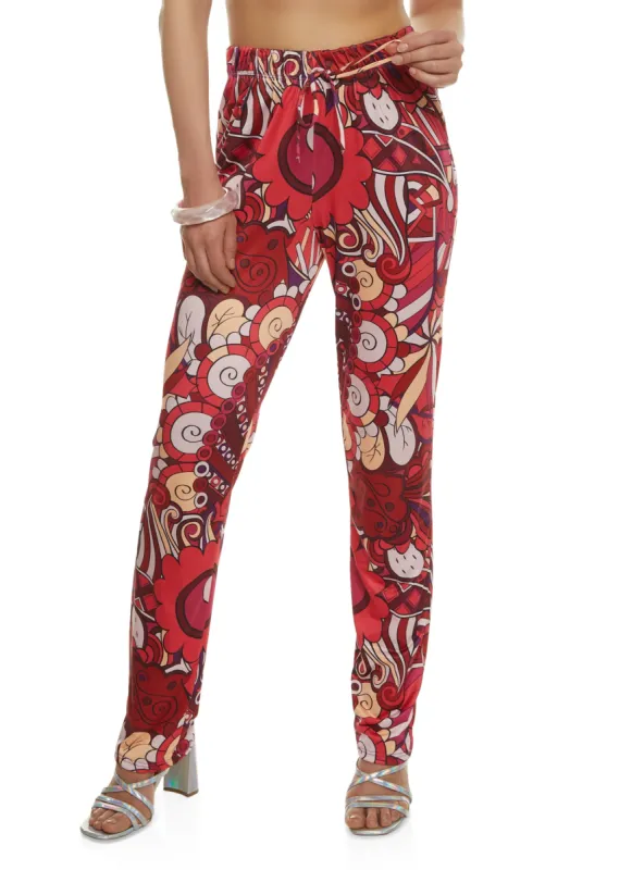 Printed High Waisted Pants sold by Rainbow
