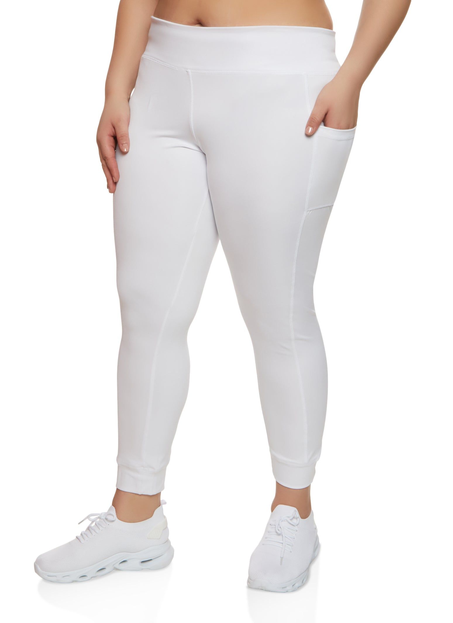 Plus Size Cell Phone Pocket Active Leggings sold by Rainbow