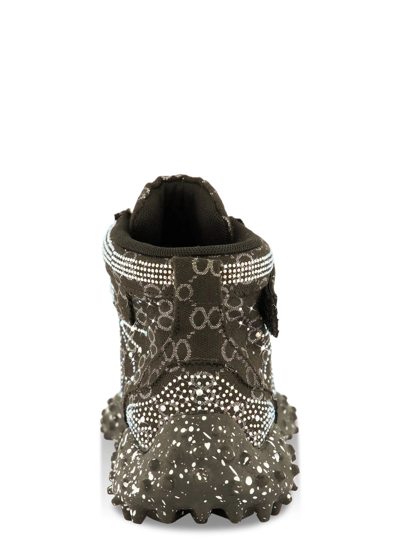 Rhinestone Color Block High Top Lace Up Sneakers sold by Rainbow product image thumbnail 3