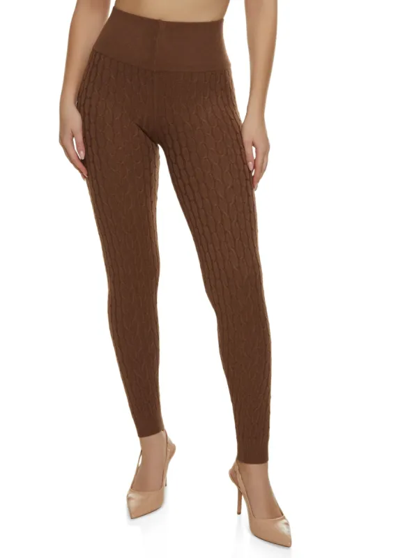 Cable Knit Leggings sold by Rainbow