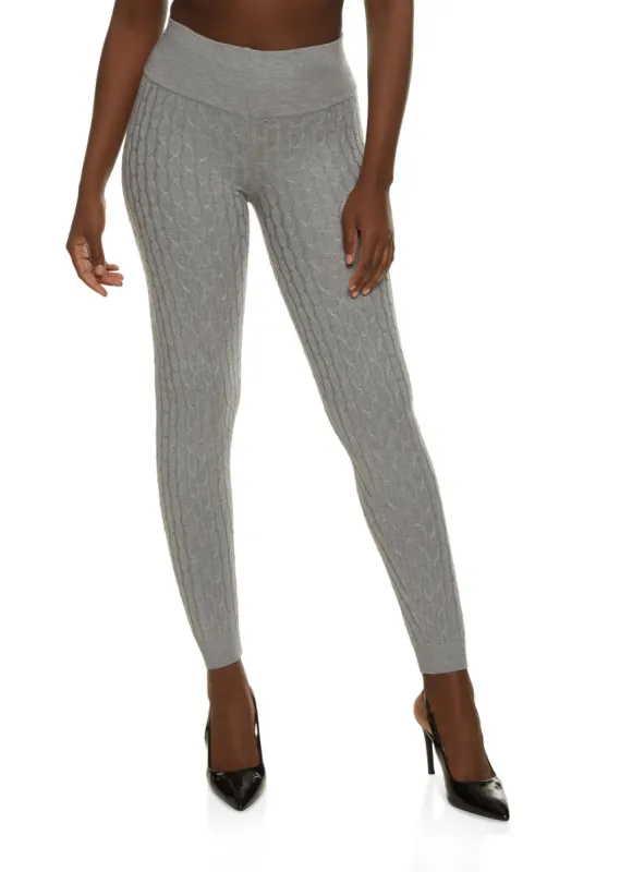 Cable Knit Leggings sold by Rainbow