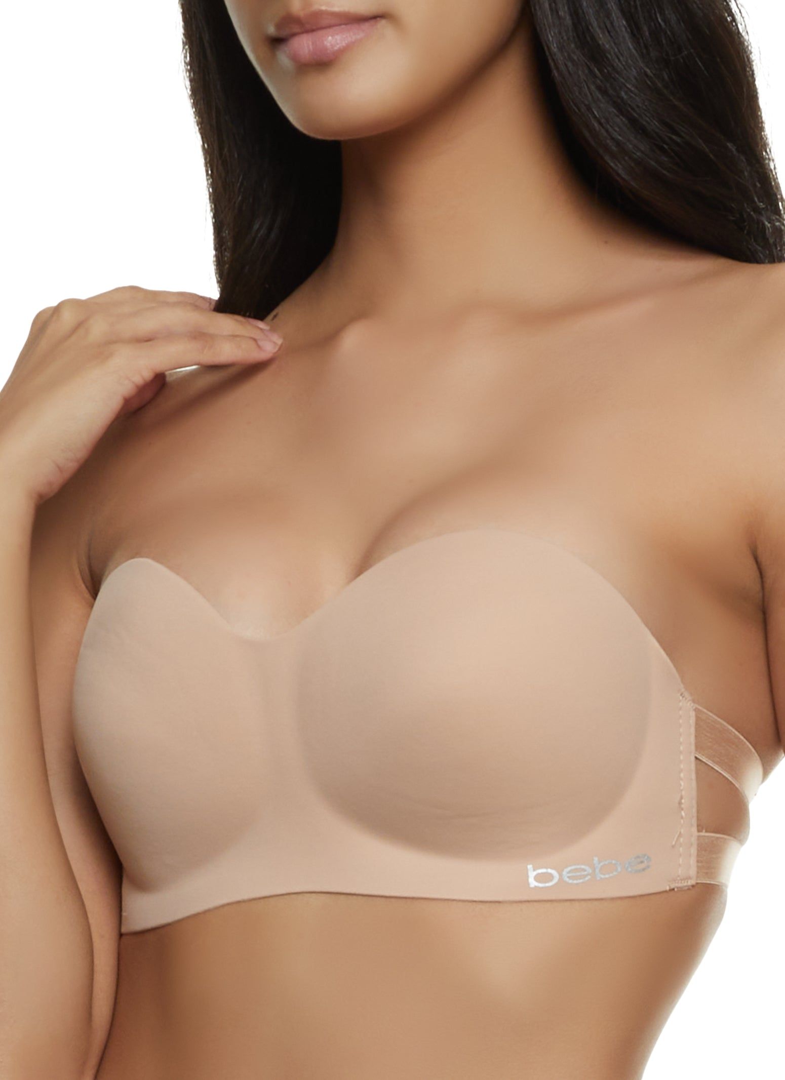 Bebe Strapless Convertible Strap Balconette Bra sold by Rainbow