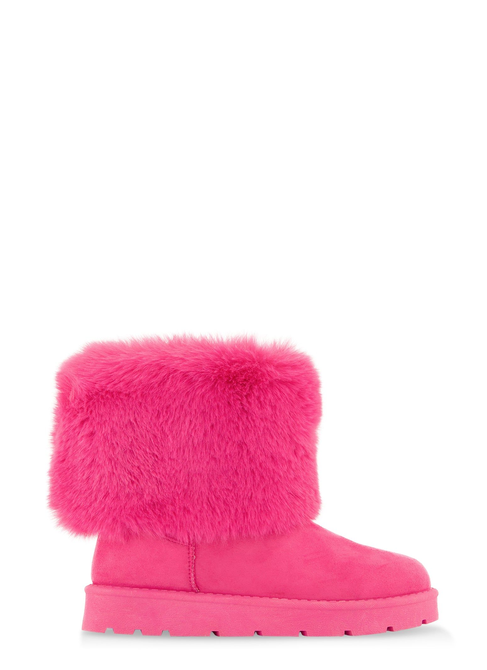 Faux Fur Cuff Low Platform Boots sold by Rainbow product image thumbnail 2