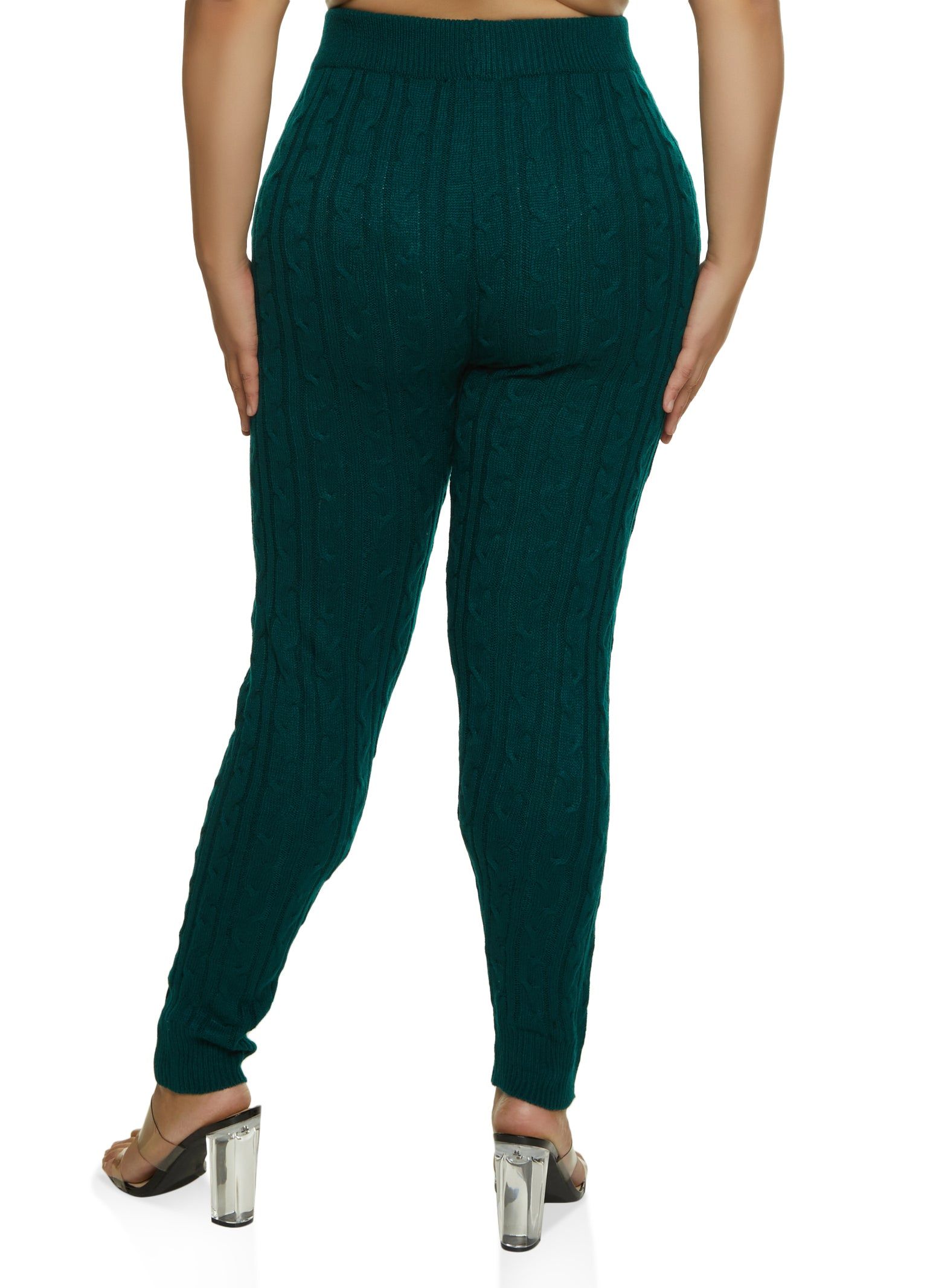 Plus Size Cable Knit Skinny Pants sold by Rainbow product image thumbnail 2