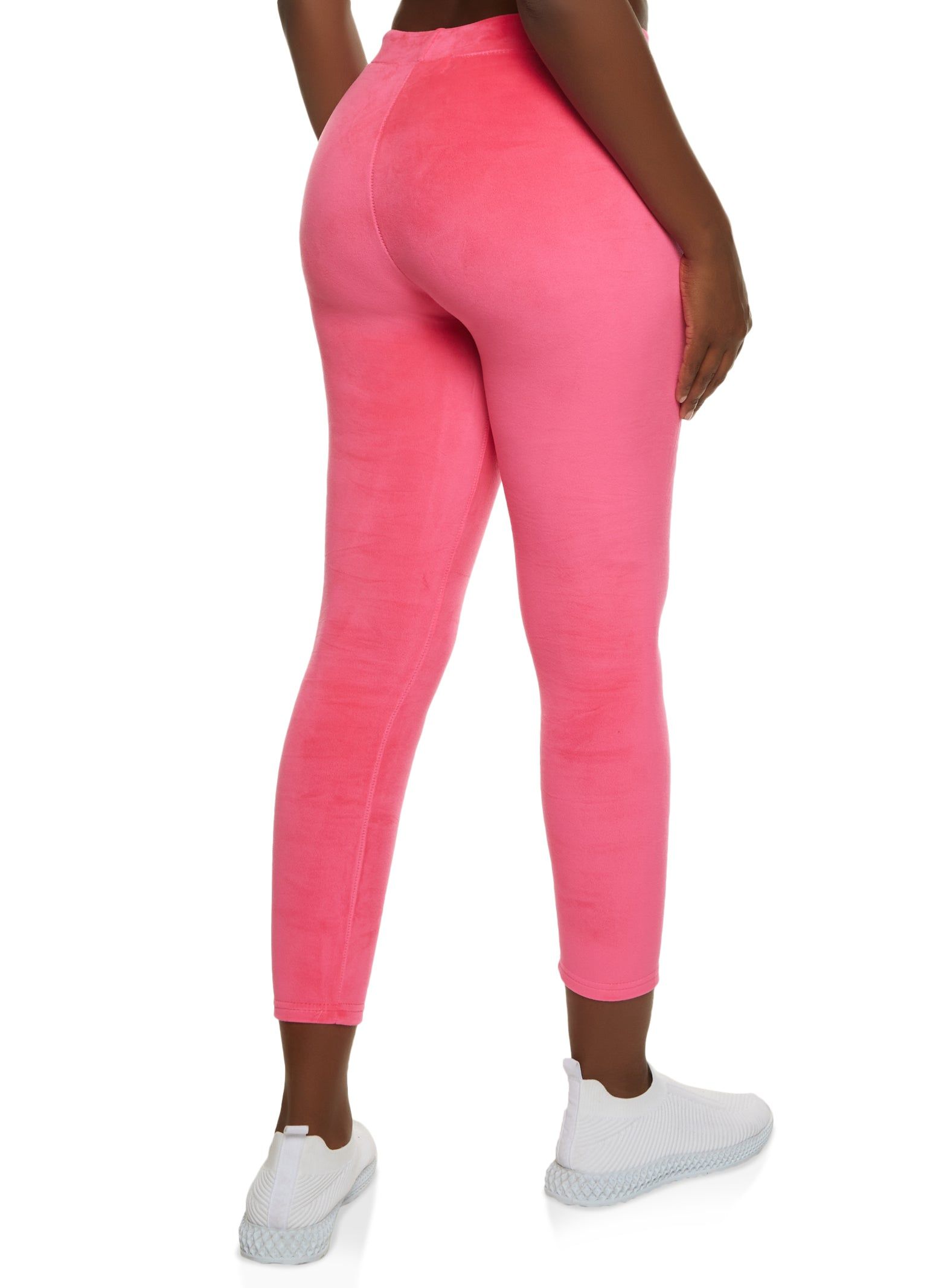 Solid Velour Drawstring Leggings sold by Rainbow product image thumbnail 2