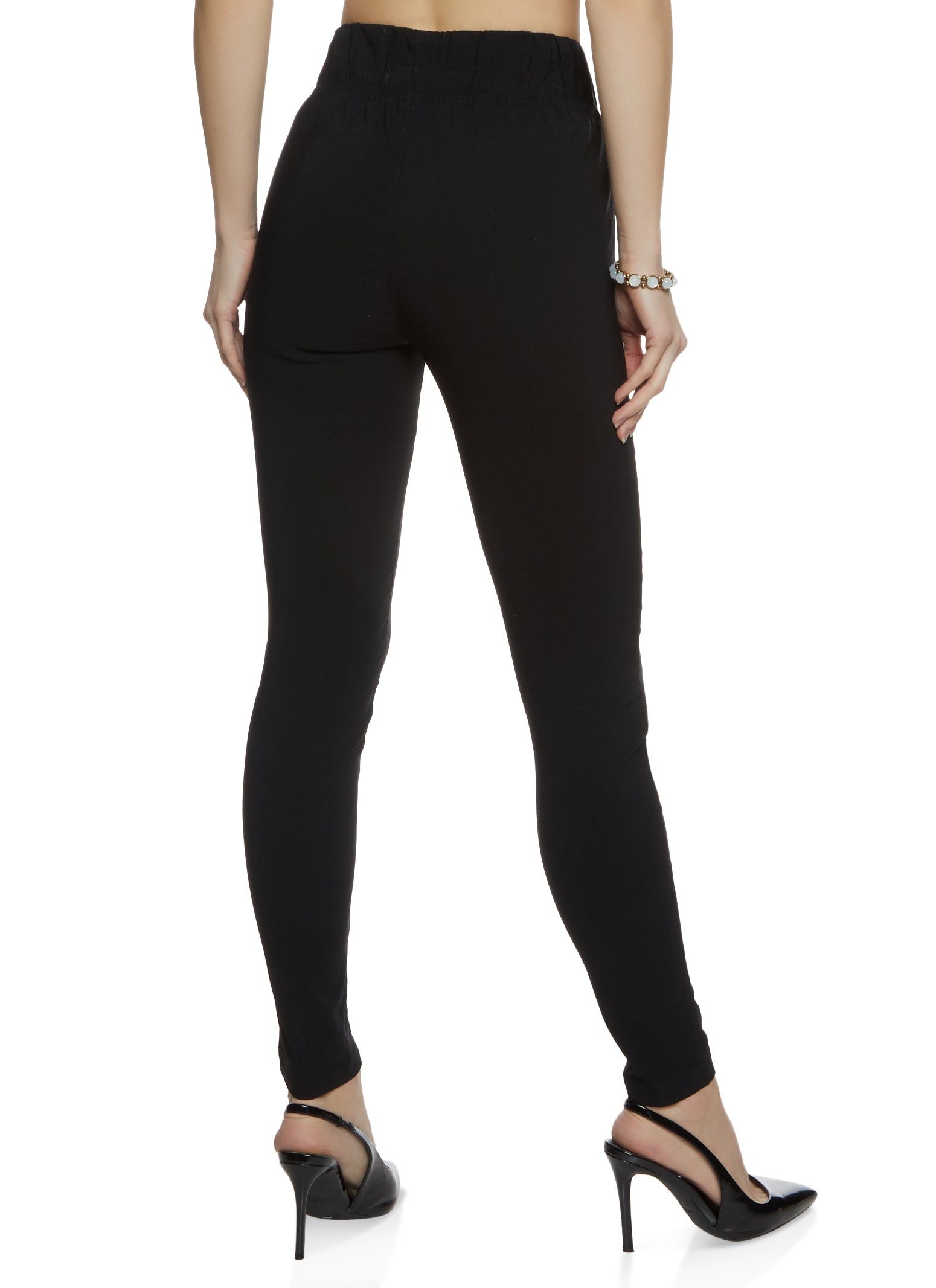 Solid High Waist Pull On Pants sold by Rainbow product image thumbnail 2