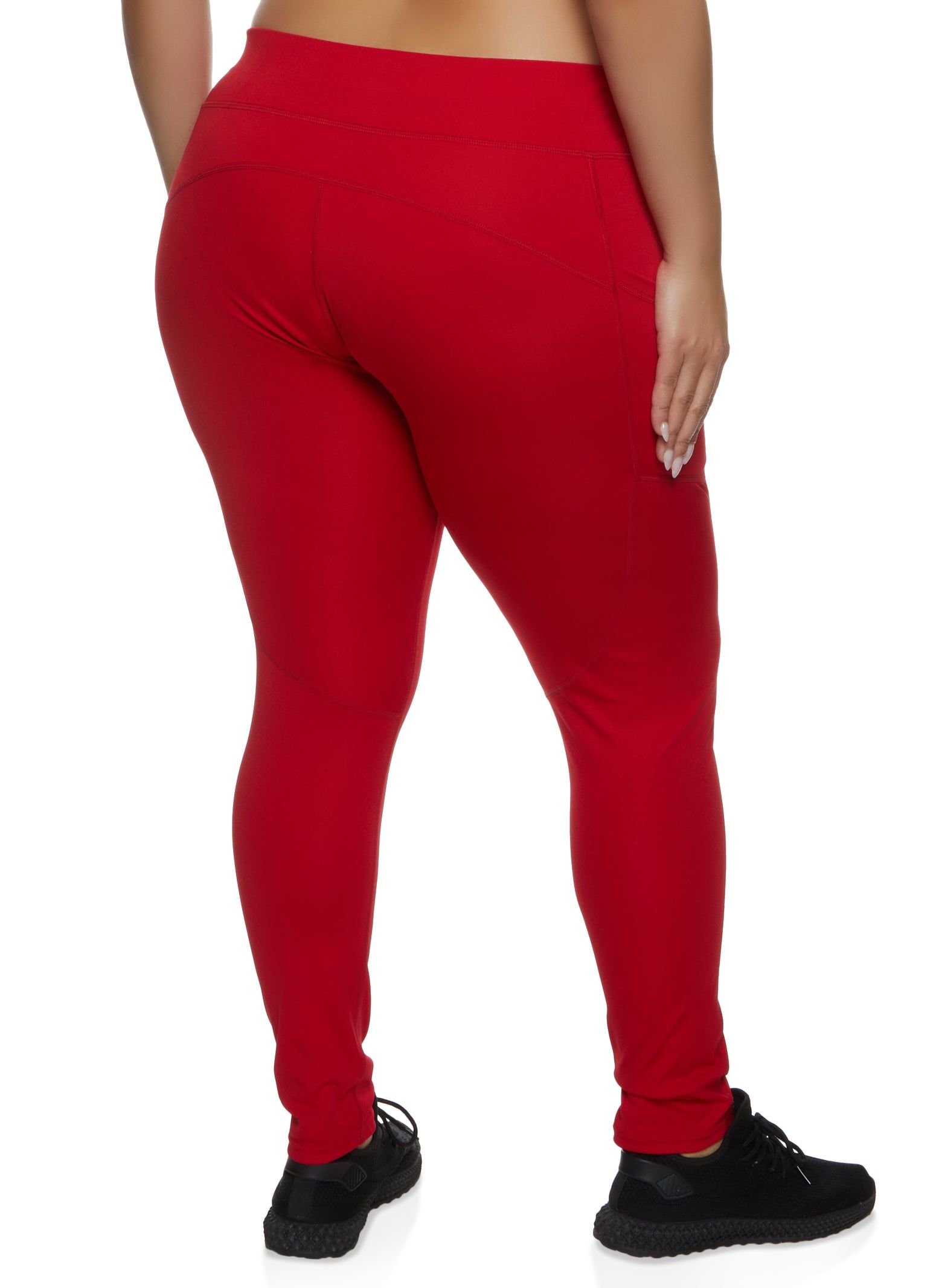 Plus Size Decorative Stitch Side Pocket Leggings sold by Rainbow product image thumbnail 2