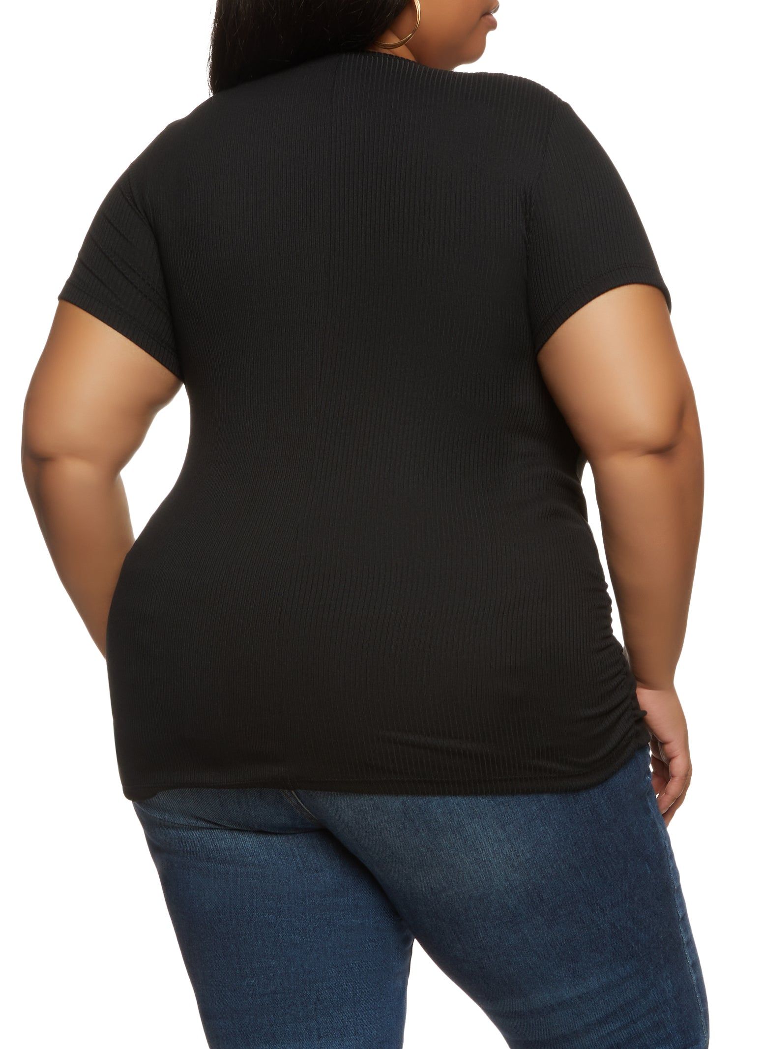 Plus Size Made To Worship Rhinestone Graphic Tee sold by Rainbow product image thumbnail 2