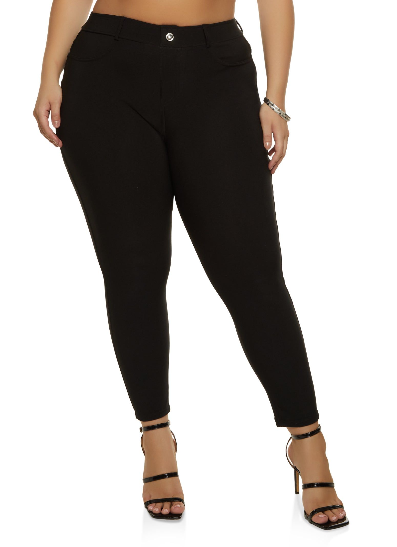 Plus Size Push Up Scuba Skinny Pants sold by Rainbow