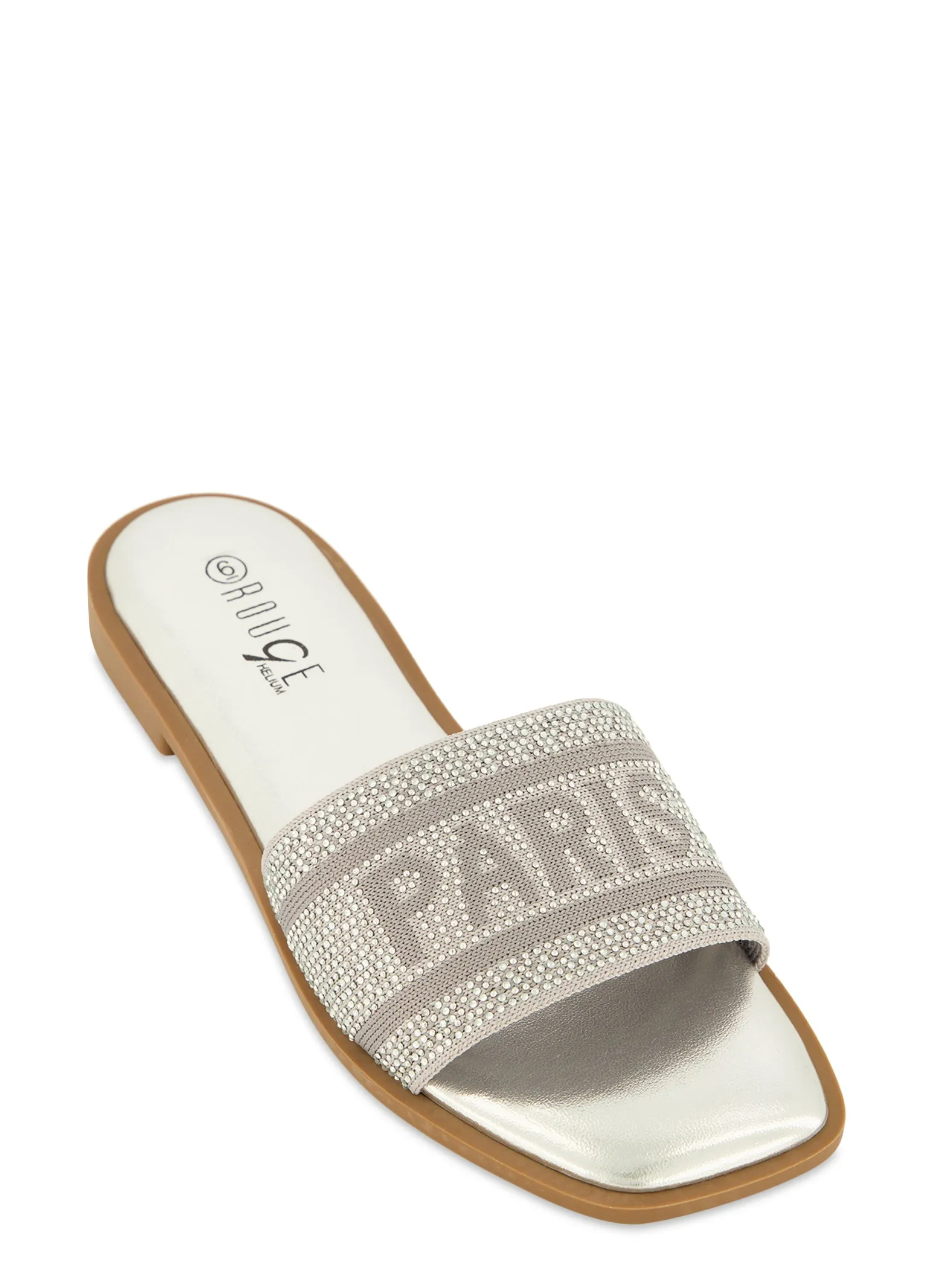 Rhinestone Paris Slide Sandals sold by Rainbow