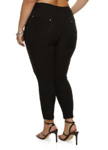 Plus Size Push Up Scuba Skinny Pants sold by Rainbow