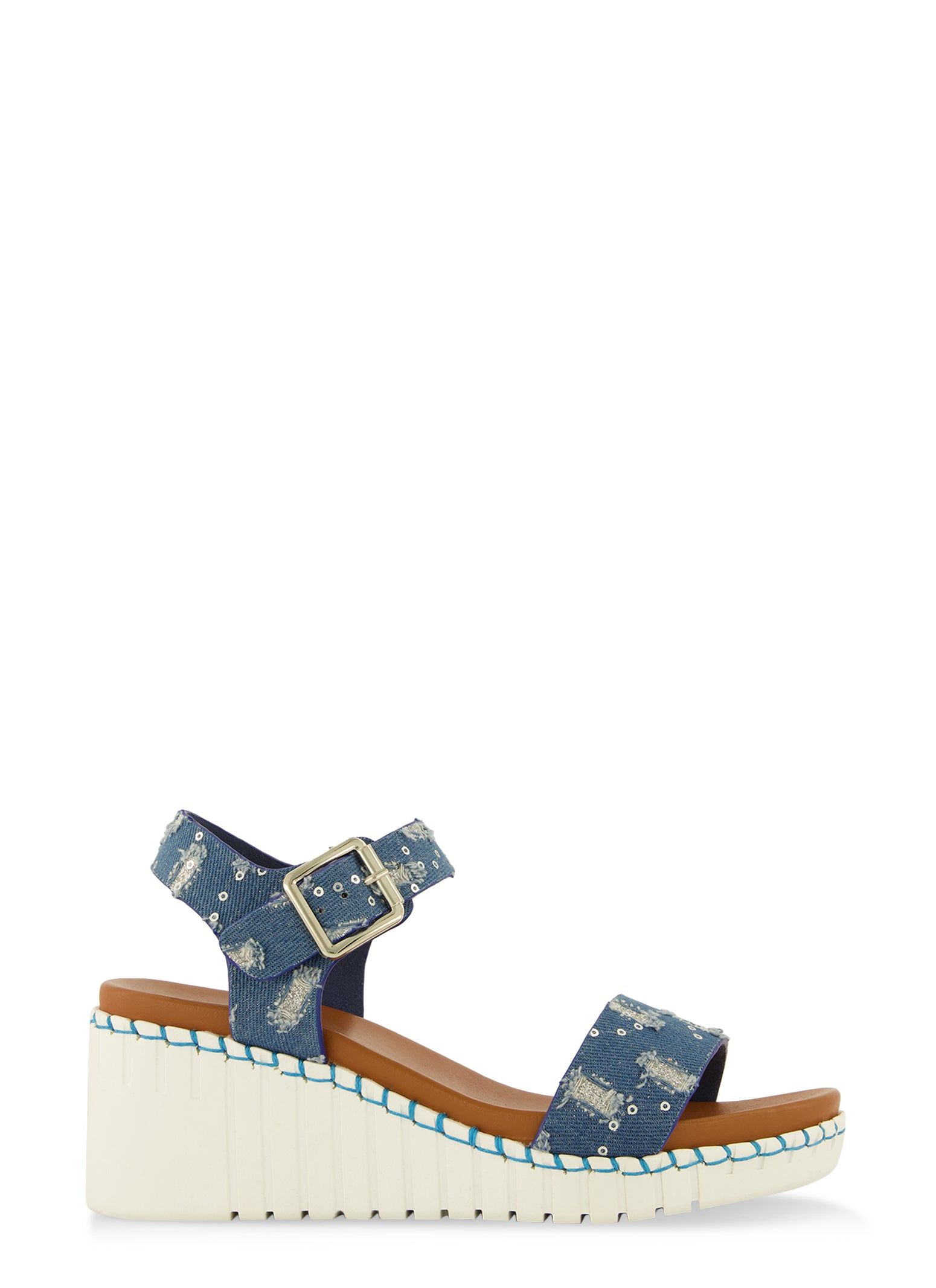 Ankle Strap Platform Wedge Sandals sold by Rainbow product image thumbnail 2