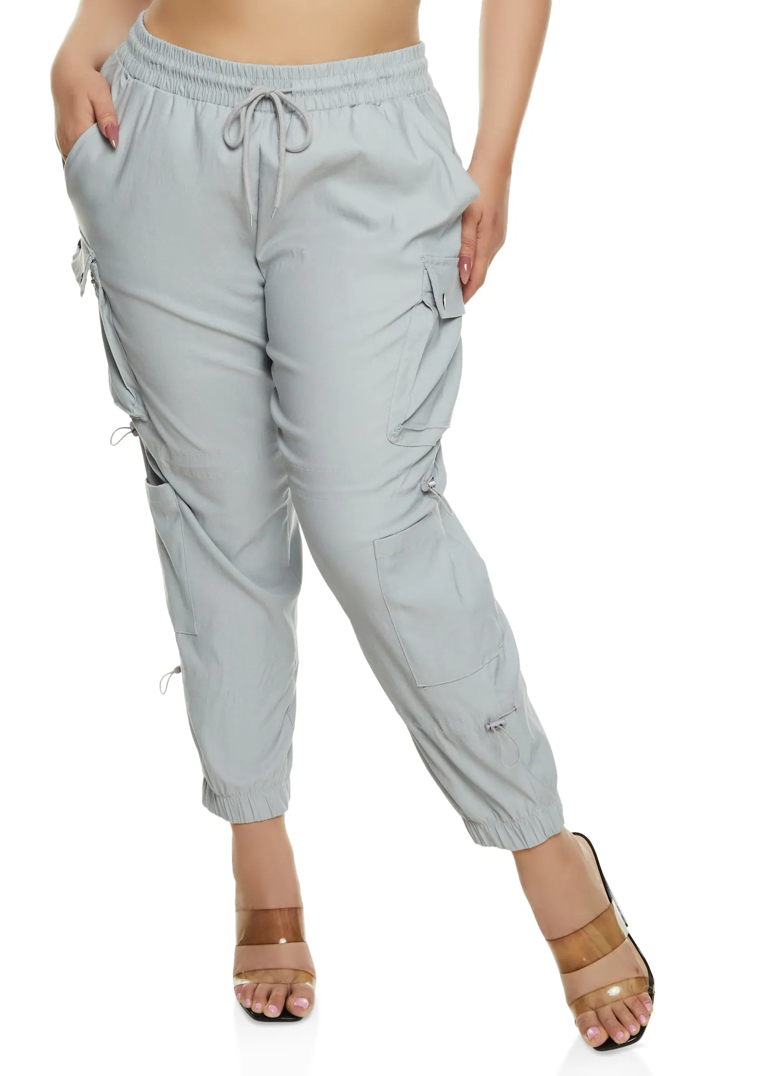 Plus Size Hyperstretch Toggle Drawstring Cargo Pants sold by Rainbow product image thumbnail 2
