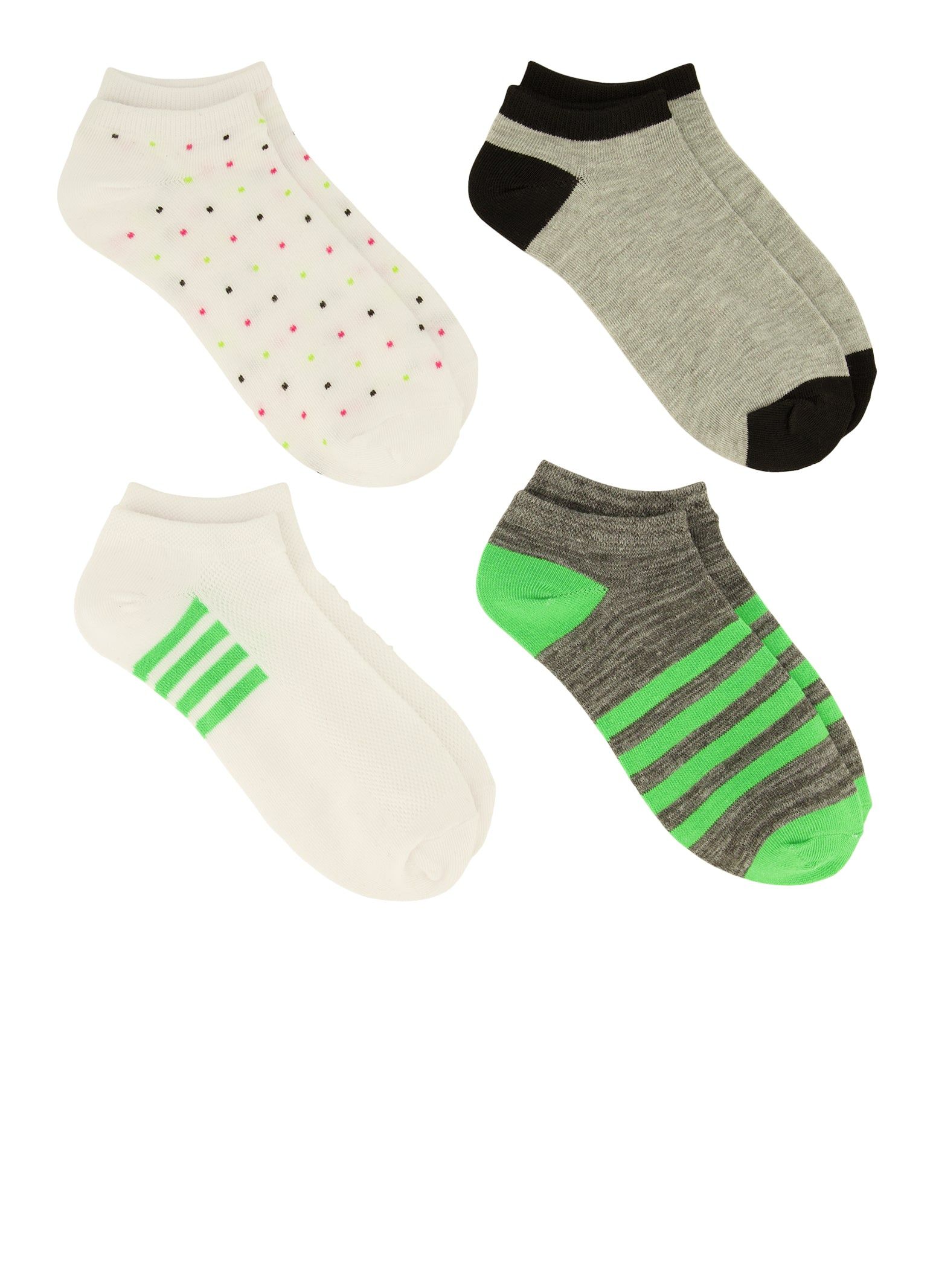 Neon Stripe Assorted Socks 4 Pack sold by Rainbow product image thumbnail 2