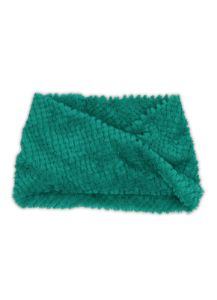 Textured Faux Fur Cowl Scarf sold by Rainbow
