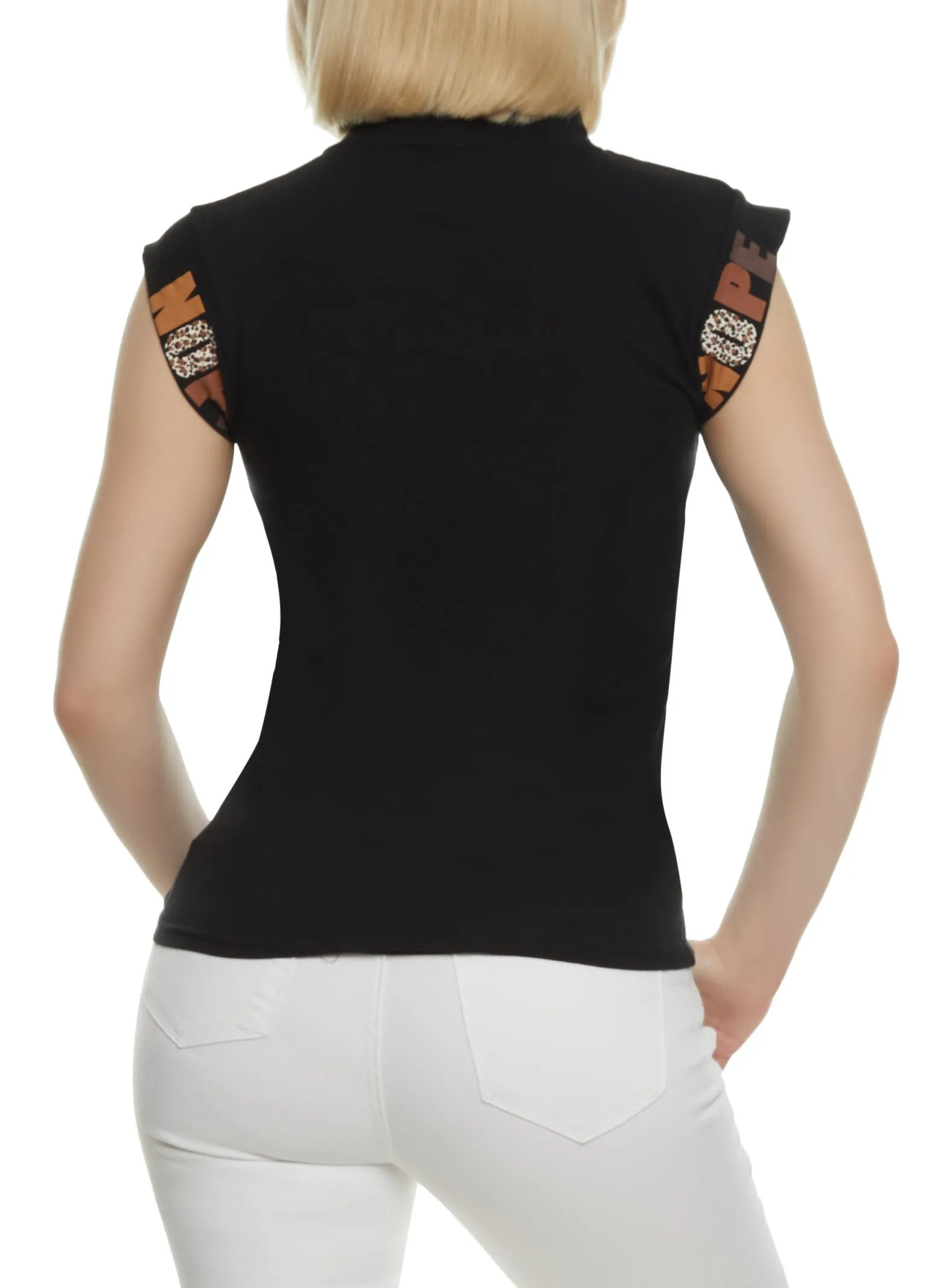 But First Nope Cap Sleeve Graphic Tee sold by Rainbow product image thumbnail 2