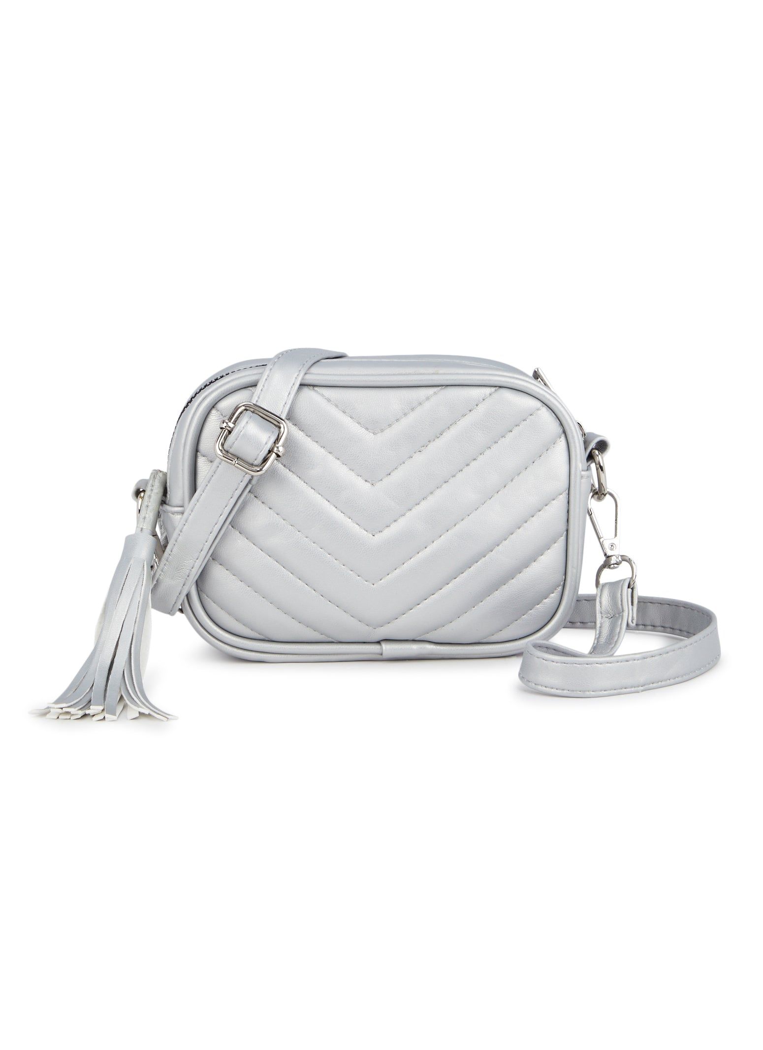 Chevron Quilted Convertible Crossbody Bag sold by Rainbow product image thumbnail 3
