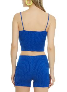 Cable Knit Cropped Cami sold by Rainbow